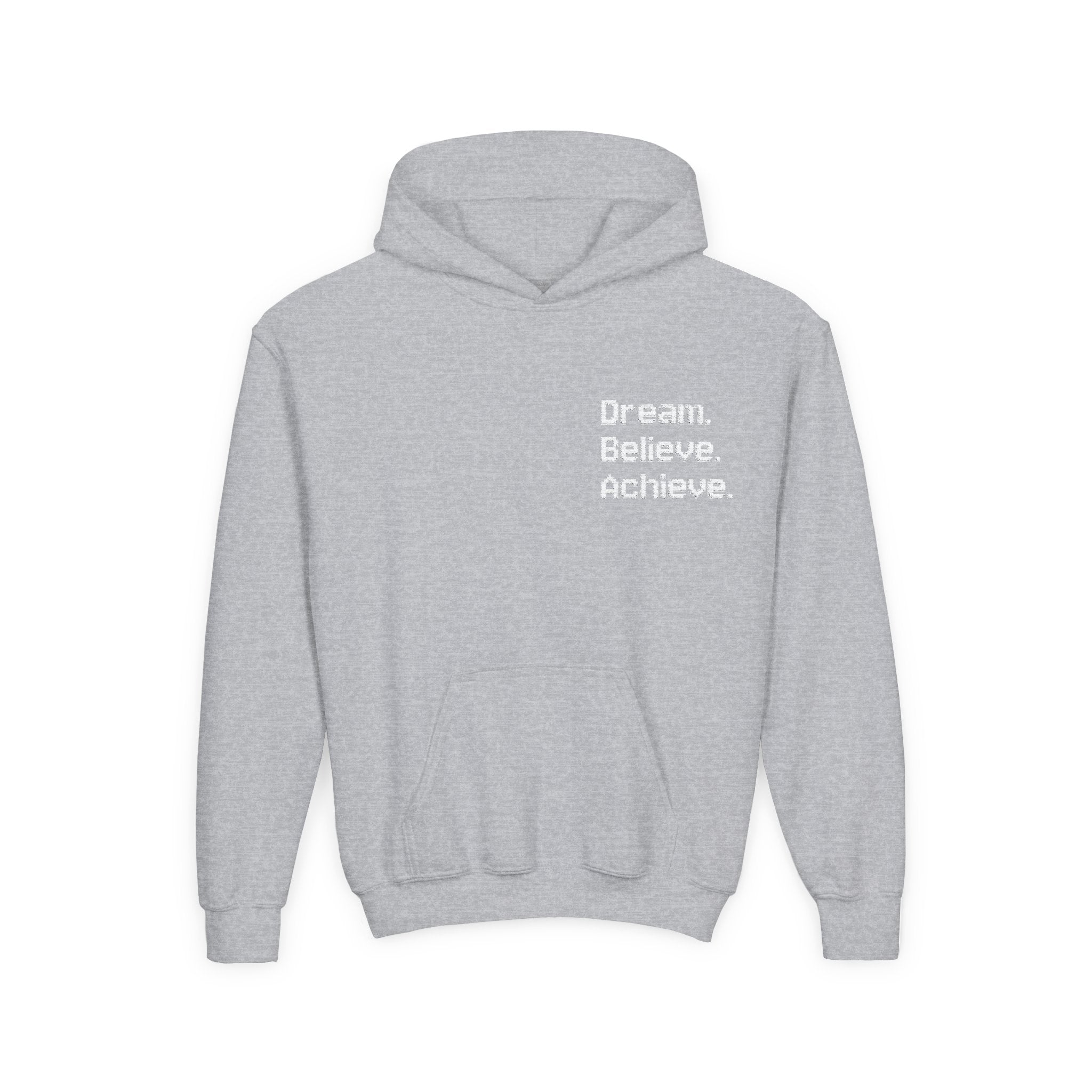 Inspirational Youth Hoodie - Dream Believe Achieve (Kids)