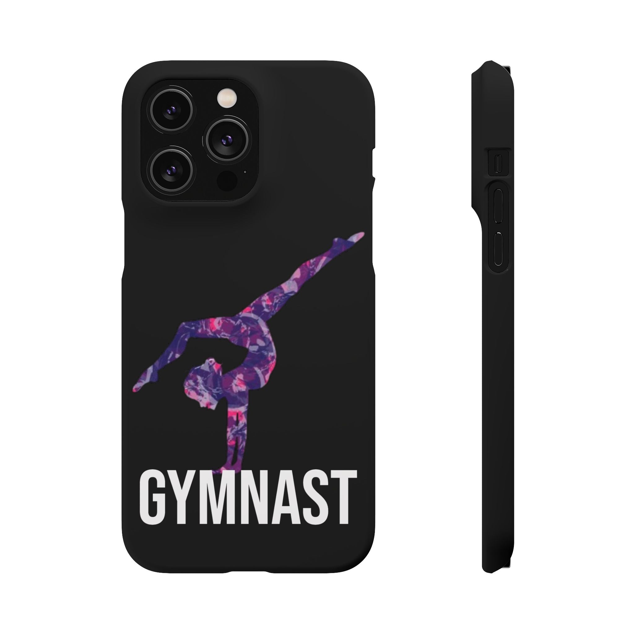 Gymnast Phone Case — Purple Galaxy Gymnastics Snap Case