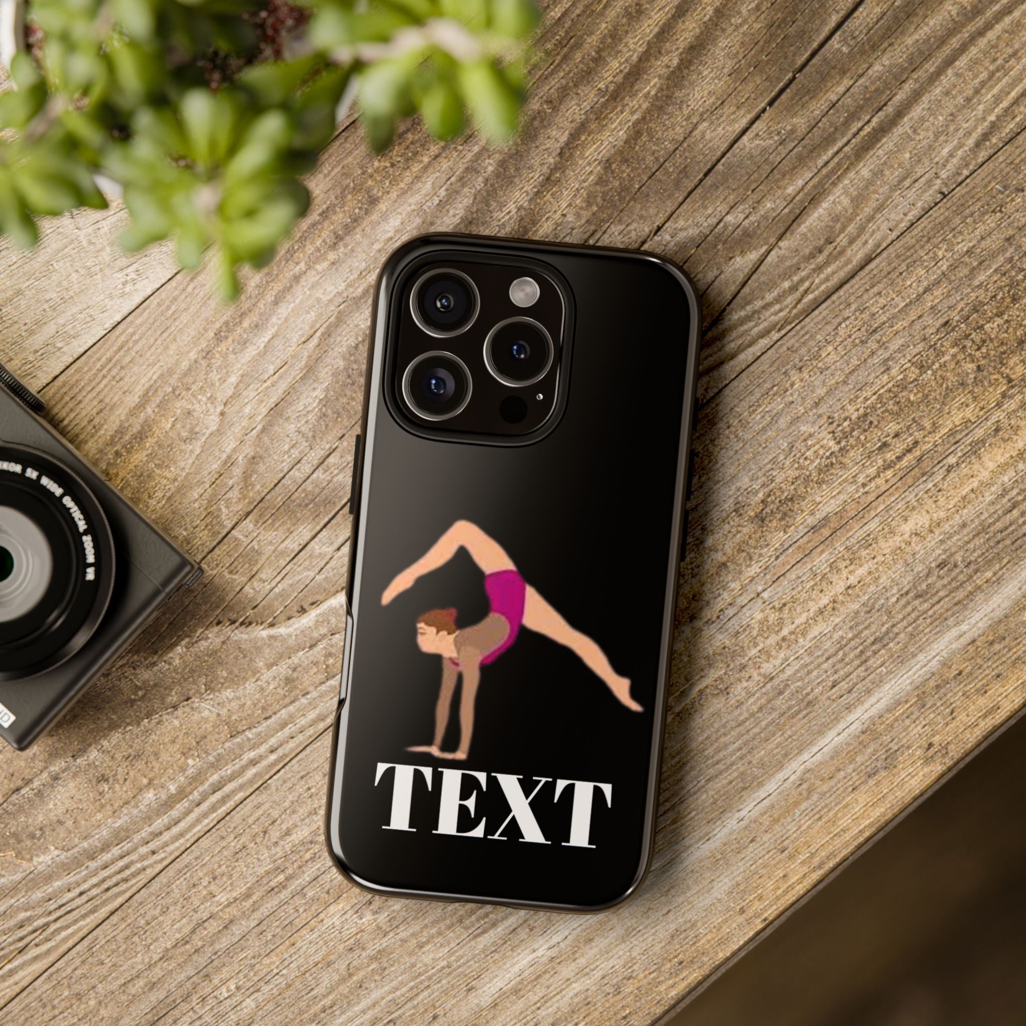 Gymnast Phone Case — Personalized TEXT Design