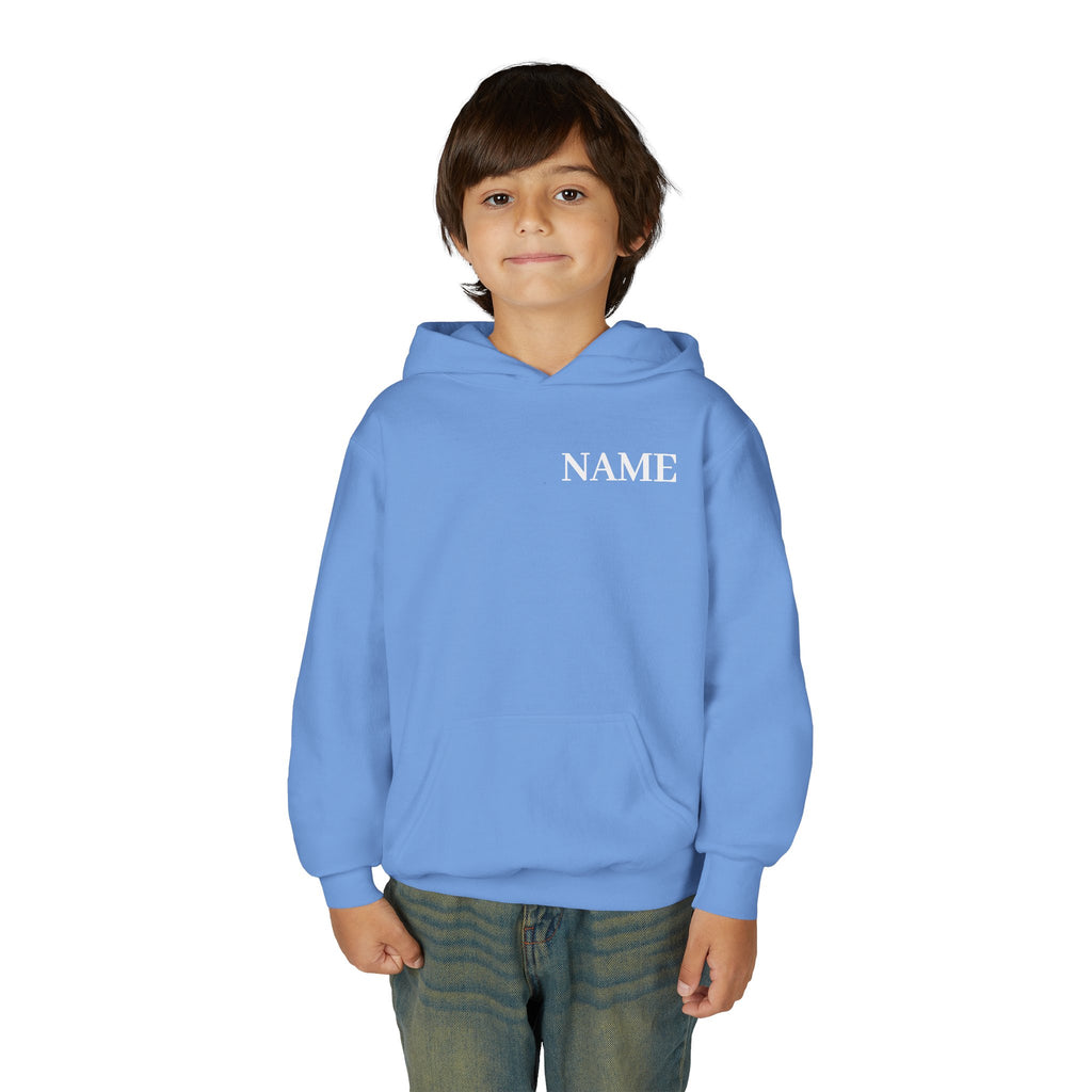Gymnast Definition Youth Hoodie — Personalized 'NAME' Back-Print Sweatshirt