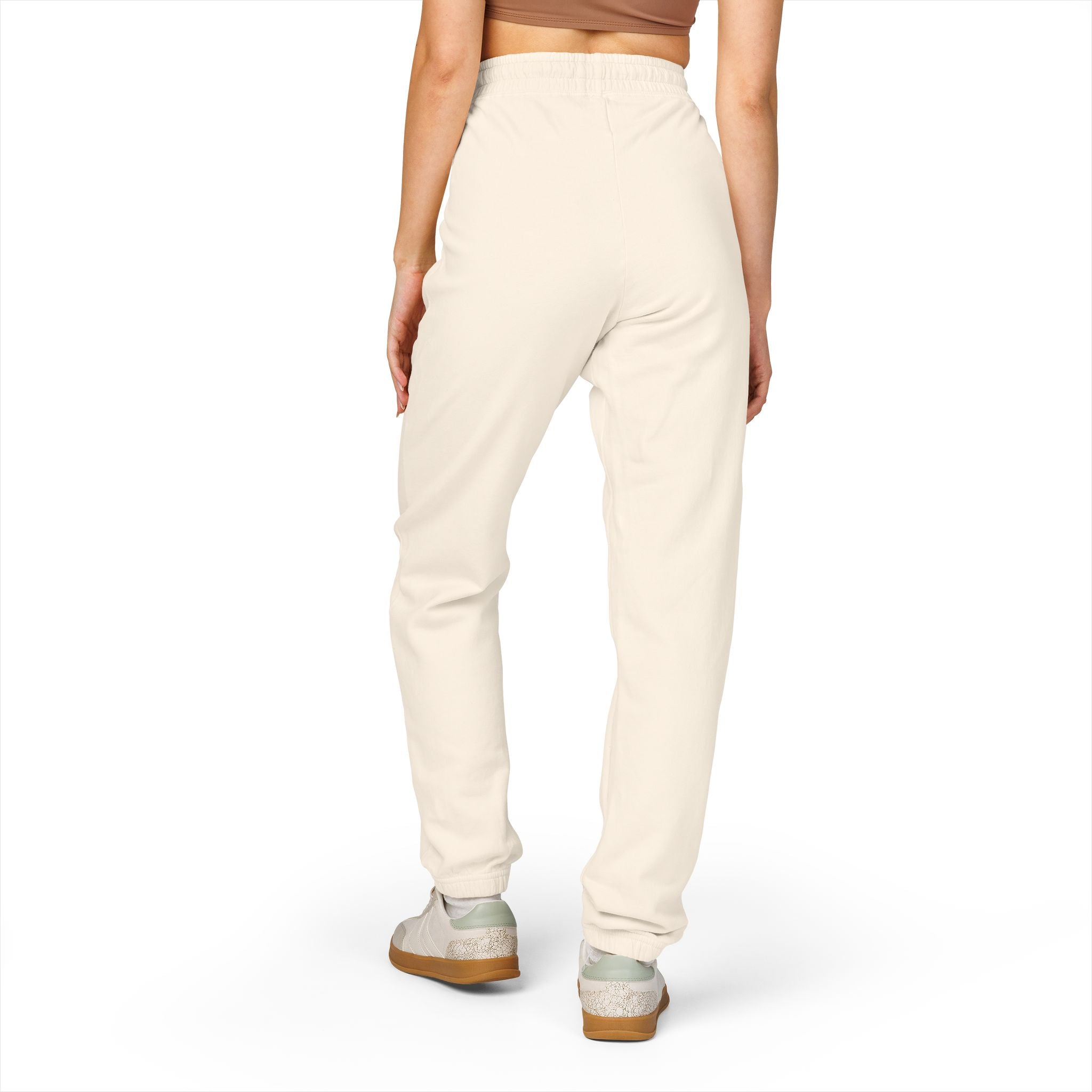 Adults Coach Vertical Logo Sweatpants — Garment-Dyed Fleece Joggers