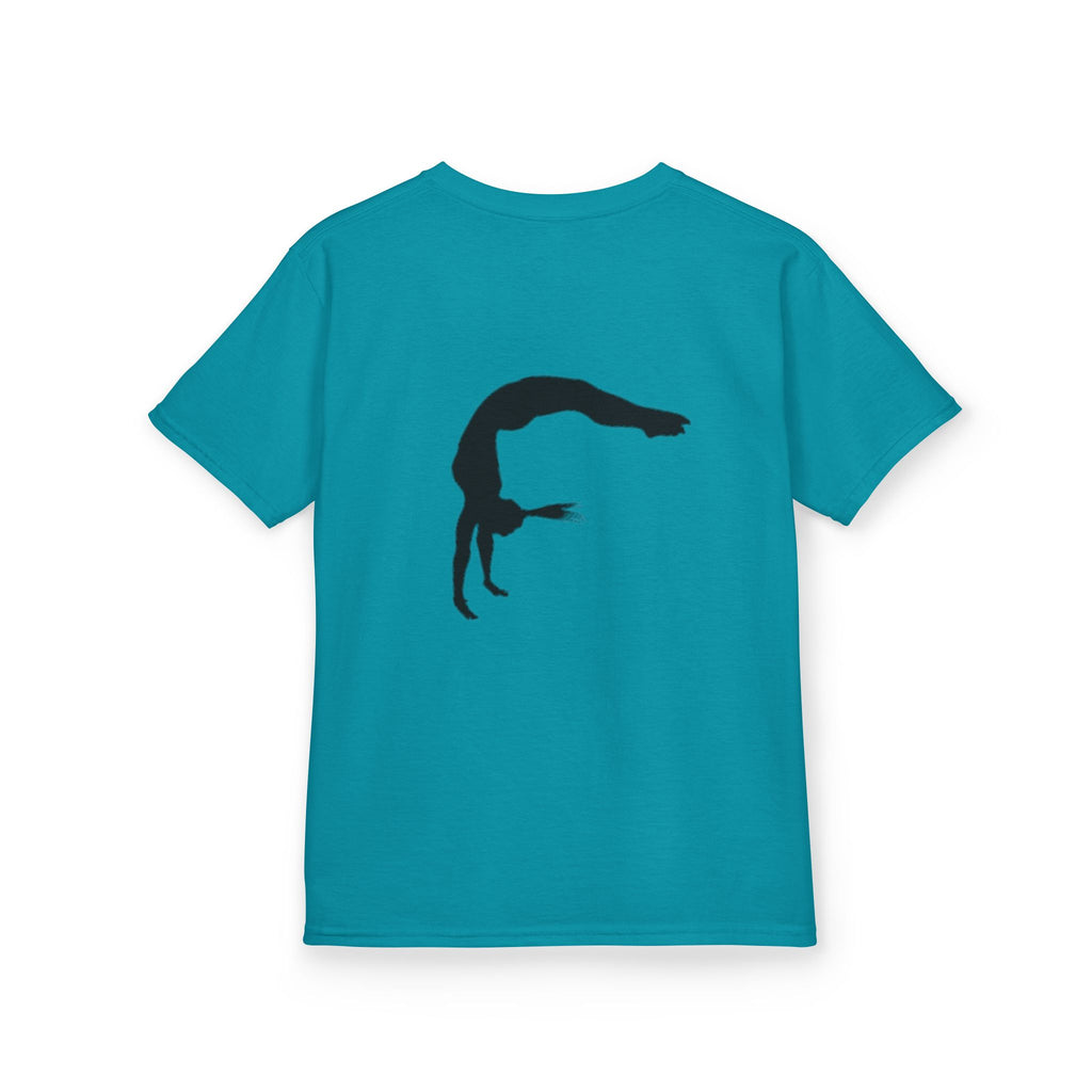 Kids Tee - FEARLESS Gymnastics Shirt with Back Silhouette