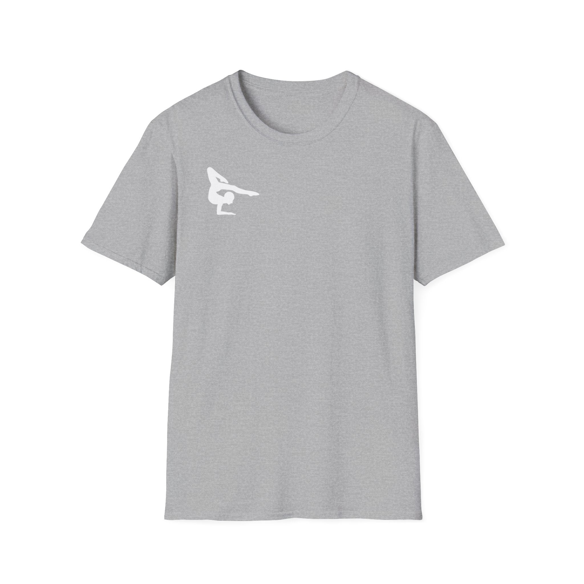 Relentless Gymnastics T-Shirt — Back Silhouette Athletic Tee (Adults)