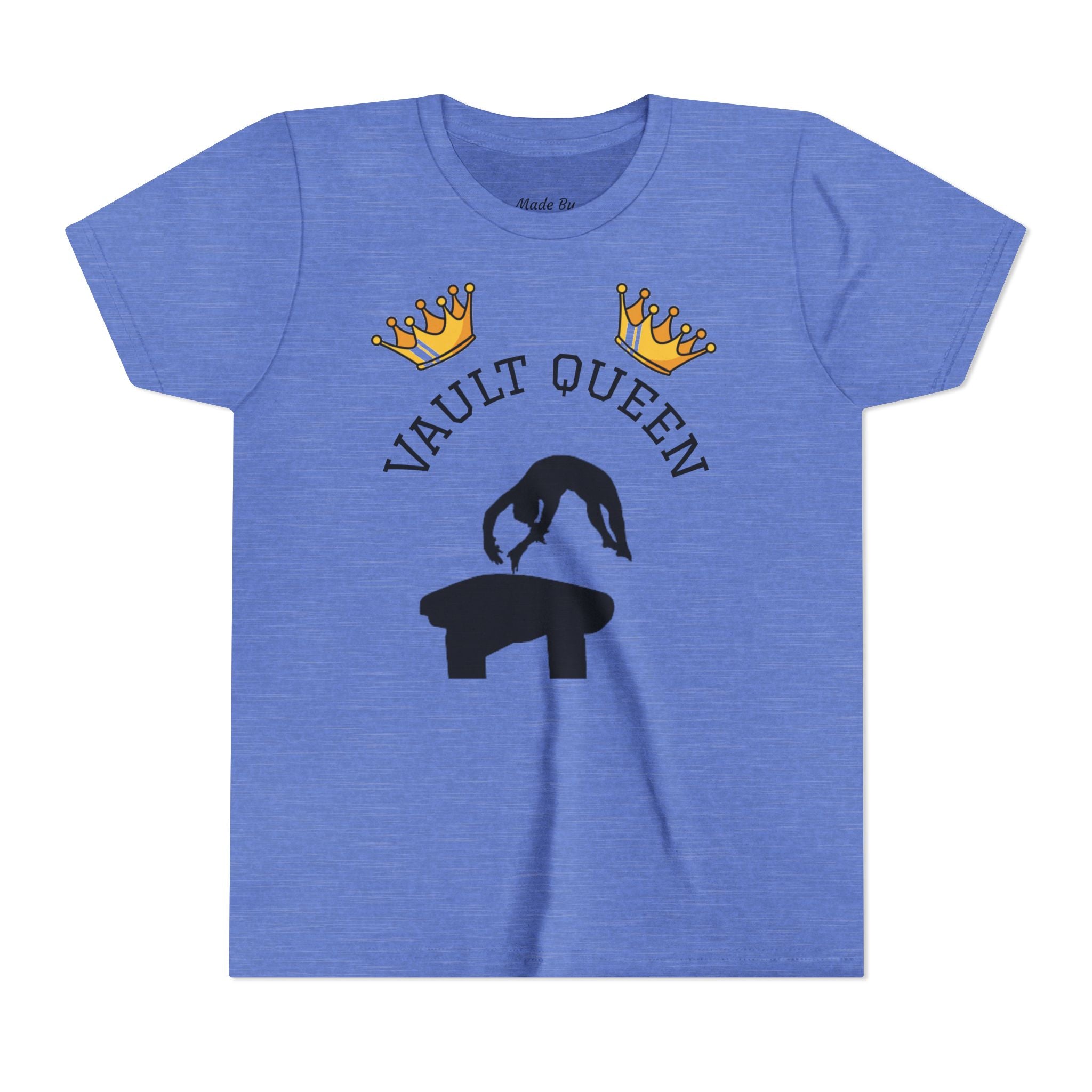 Vault Queen Youth Tee – Girls’ Gymnastics Shirt (Kids)