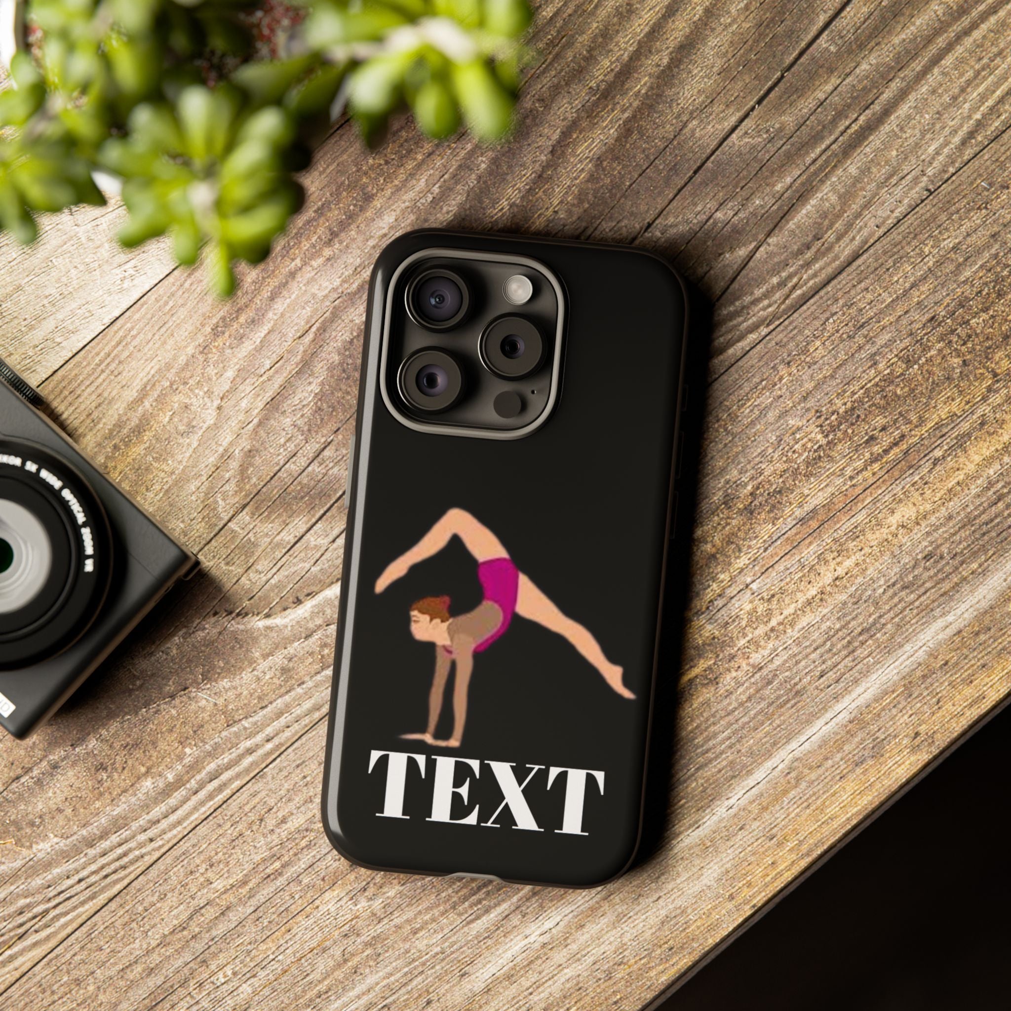 Gymnast Phone Case — Personalized TEXT Design