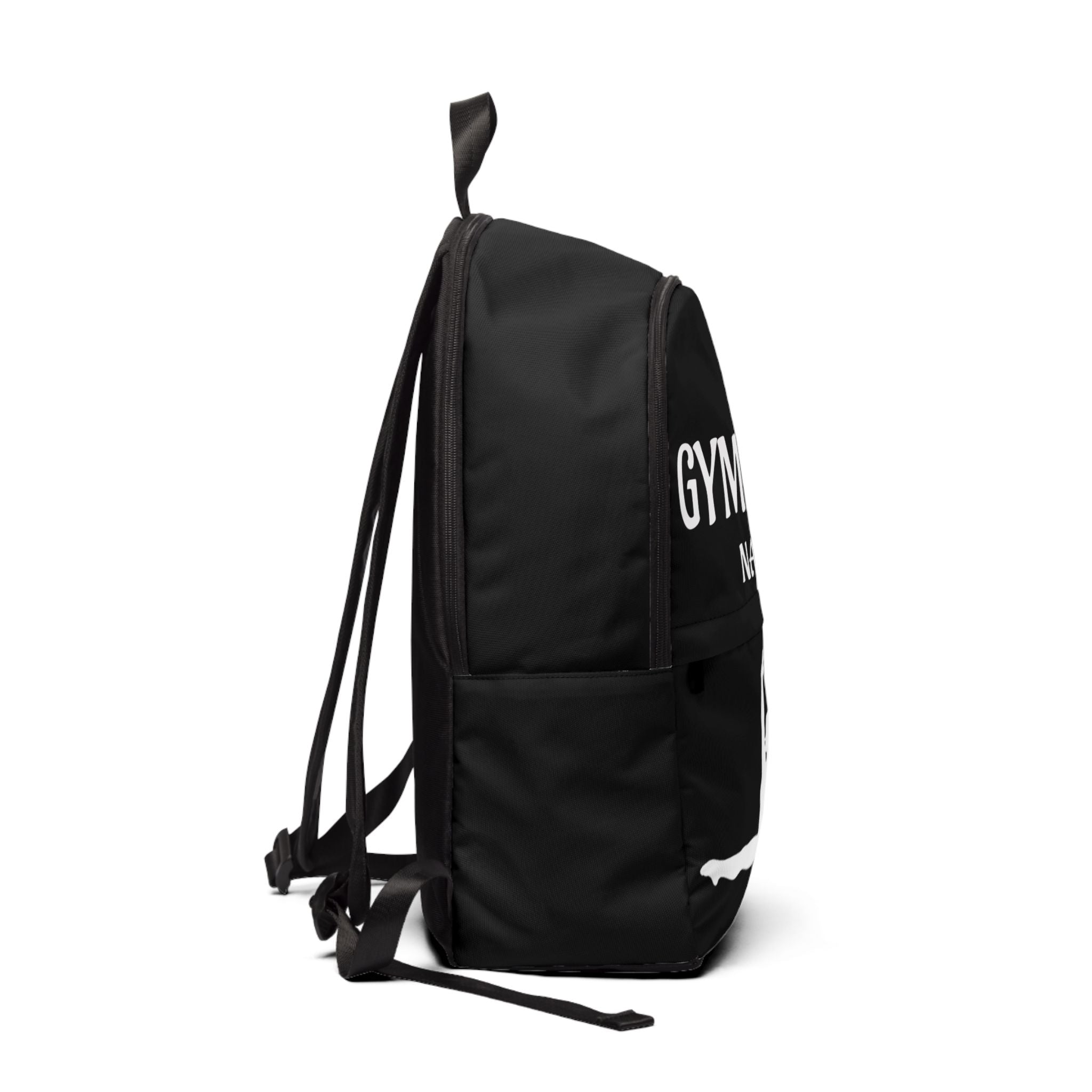 Personalized Gymnast Backpack — Custom Name Leotard Silhouette Bag