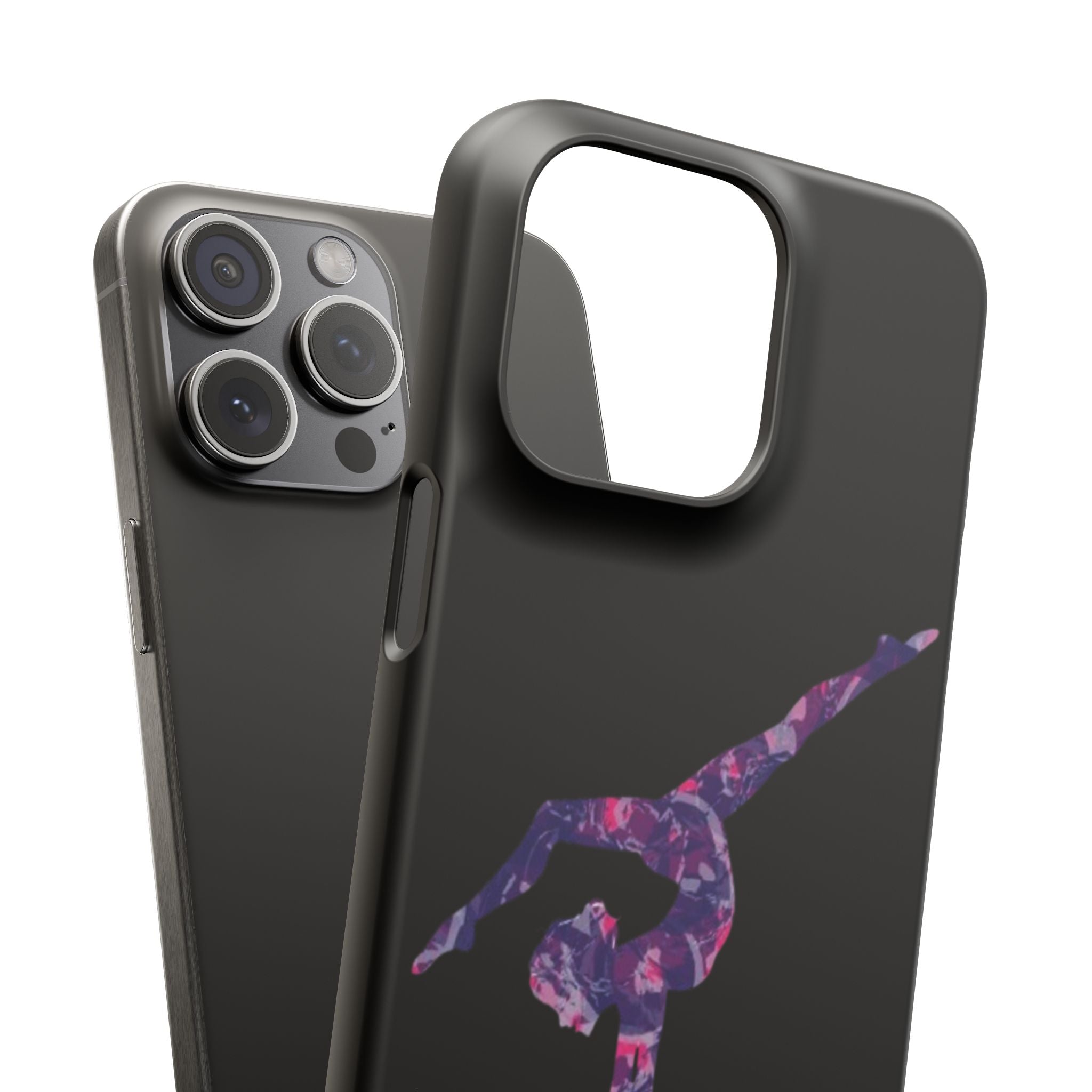 Gymnast Phone Case — Purple Galaxy Gymnastics Snap Case