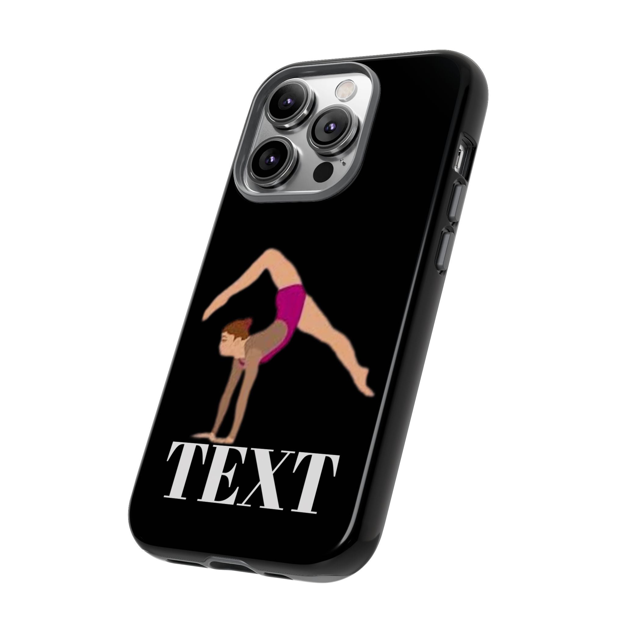 Gymnast Phone Case — Personalized TEXT Design