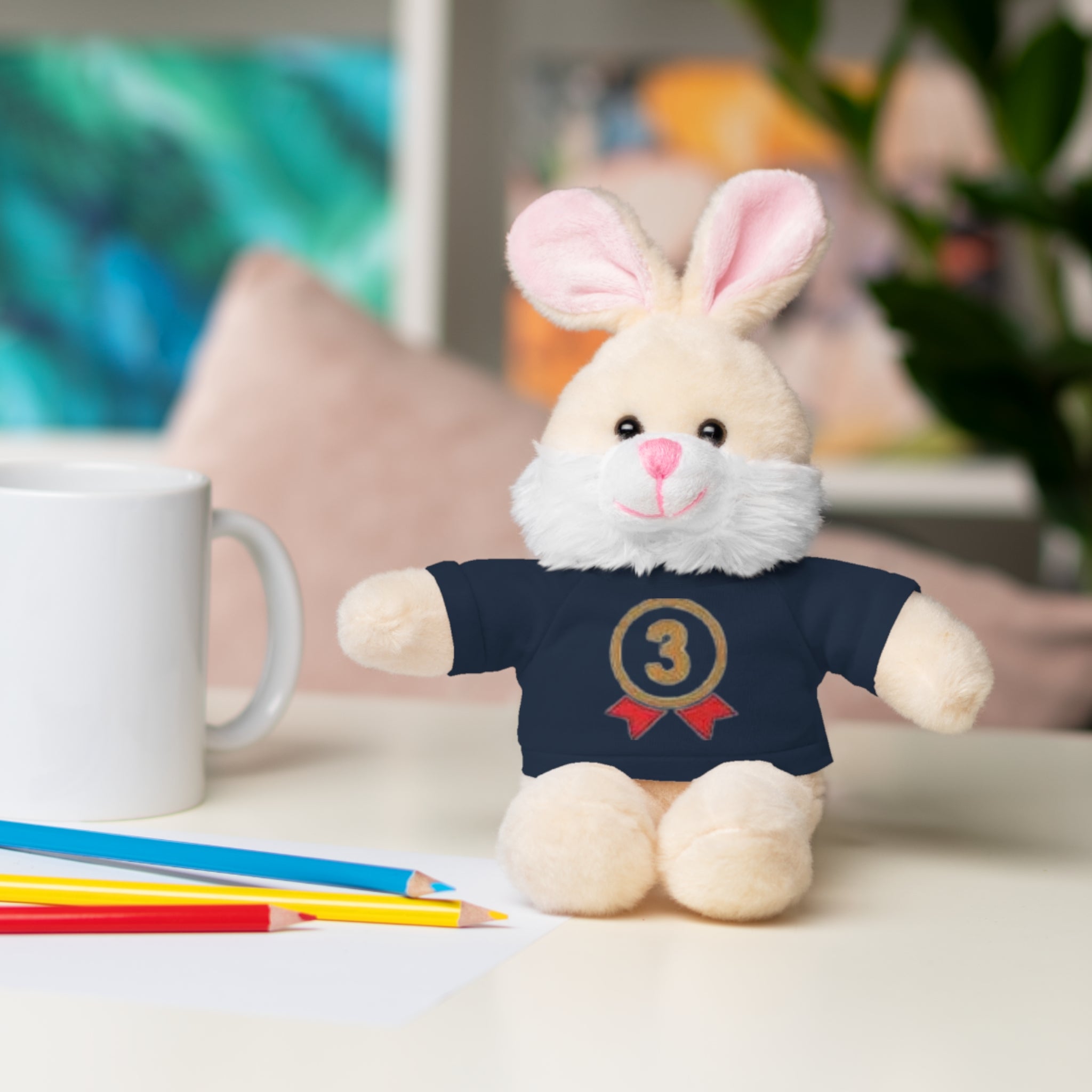 3rd Place Gymnastics Stuffed Animal with Gymnastics T-Shirt