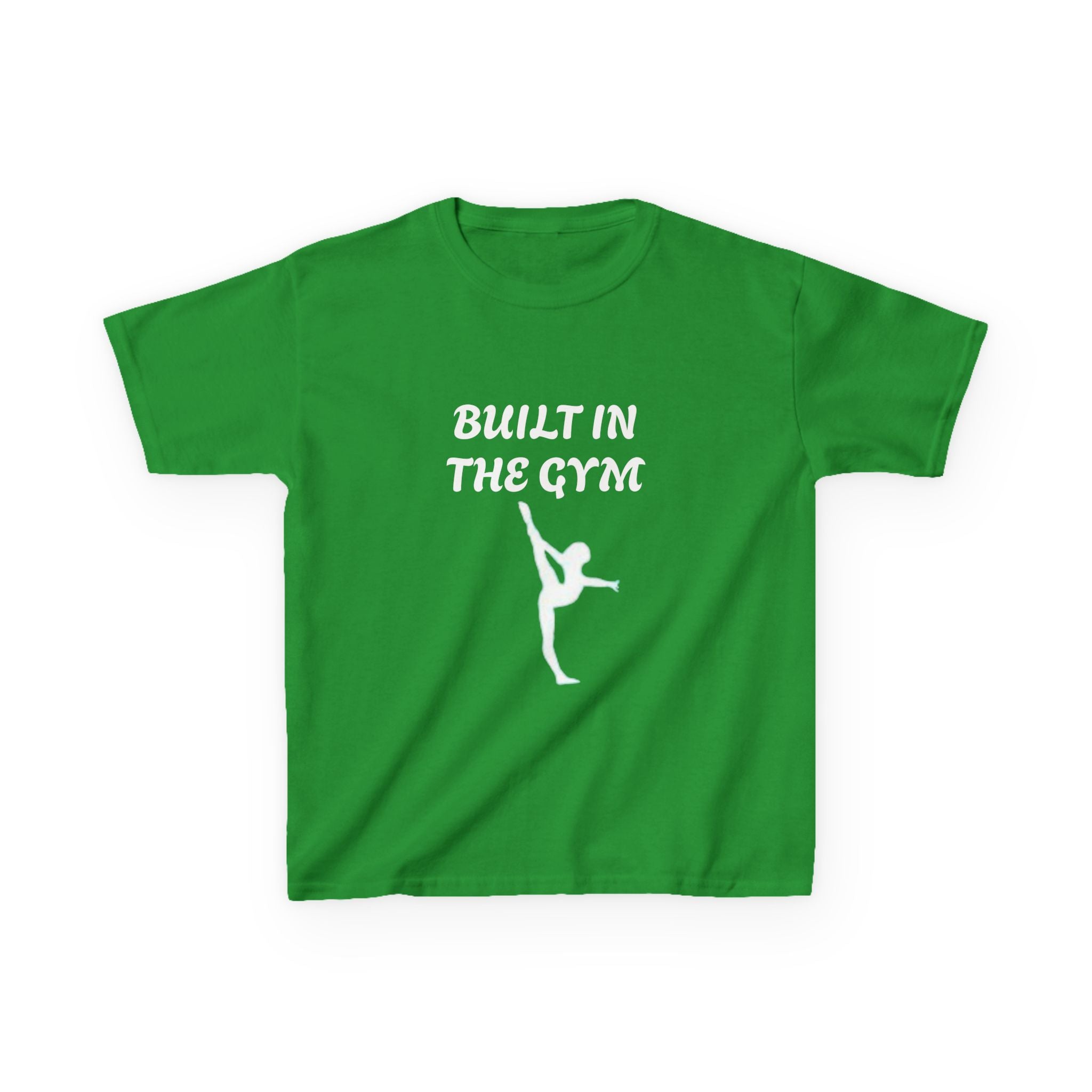 Kids Tee — "Built in the Gym" Gymnastics Shirt