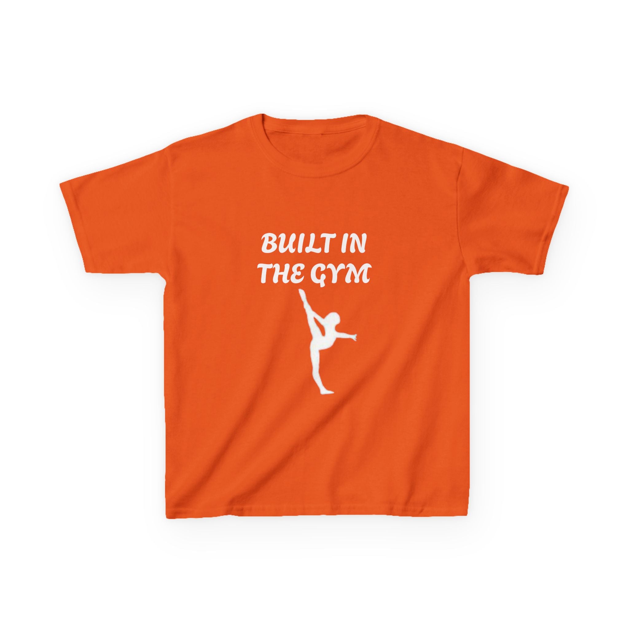 Kids Tee — "Built in the Gym" Gymnastics Shirt