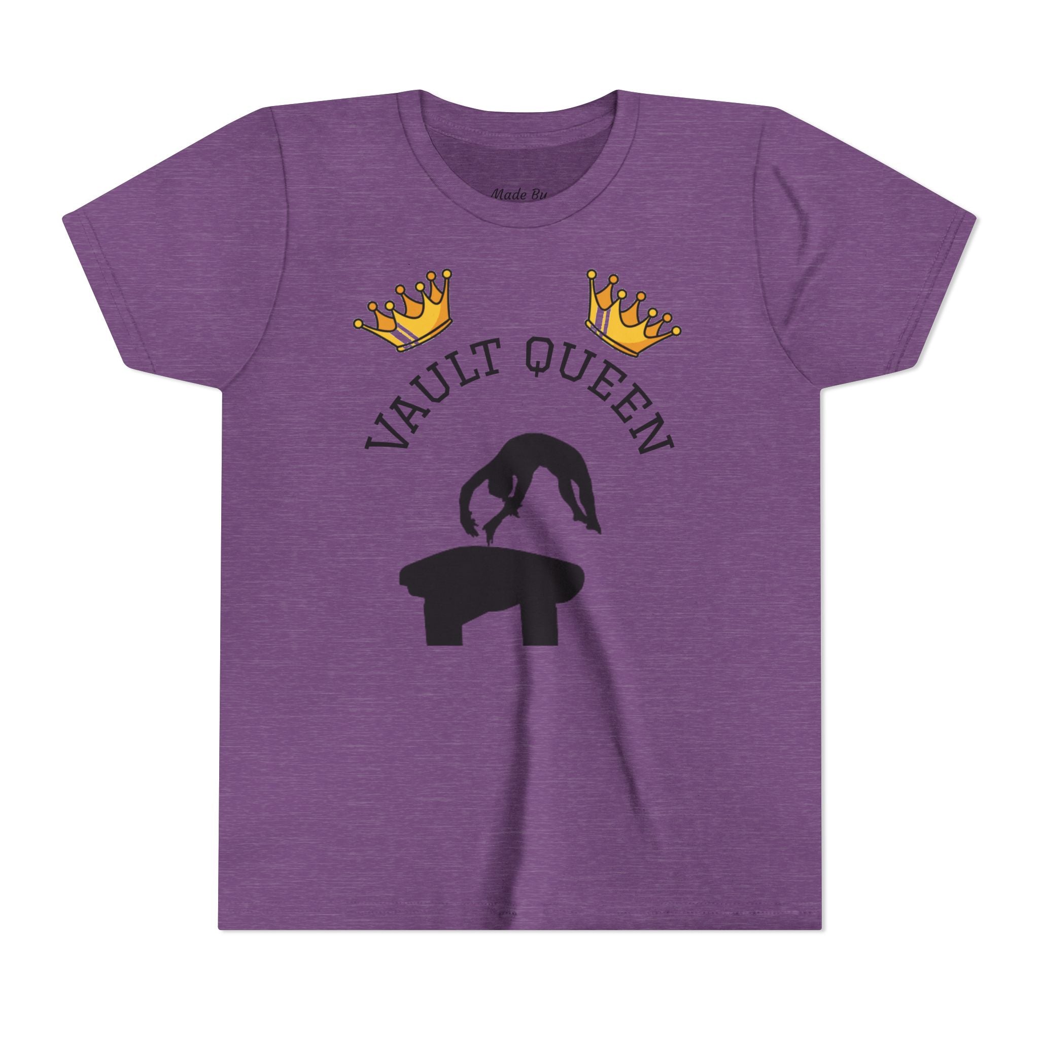 Vault Queen Youth Tee – Girls’ Gymnastics Shirt (Kids)