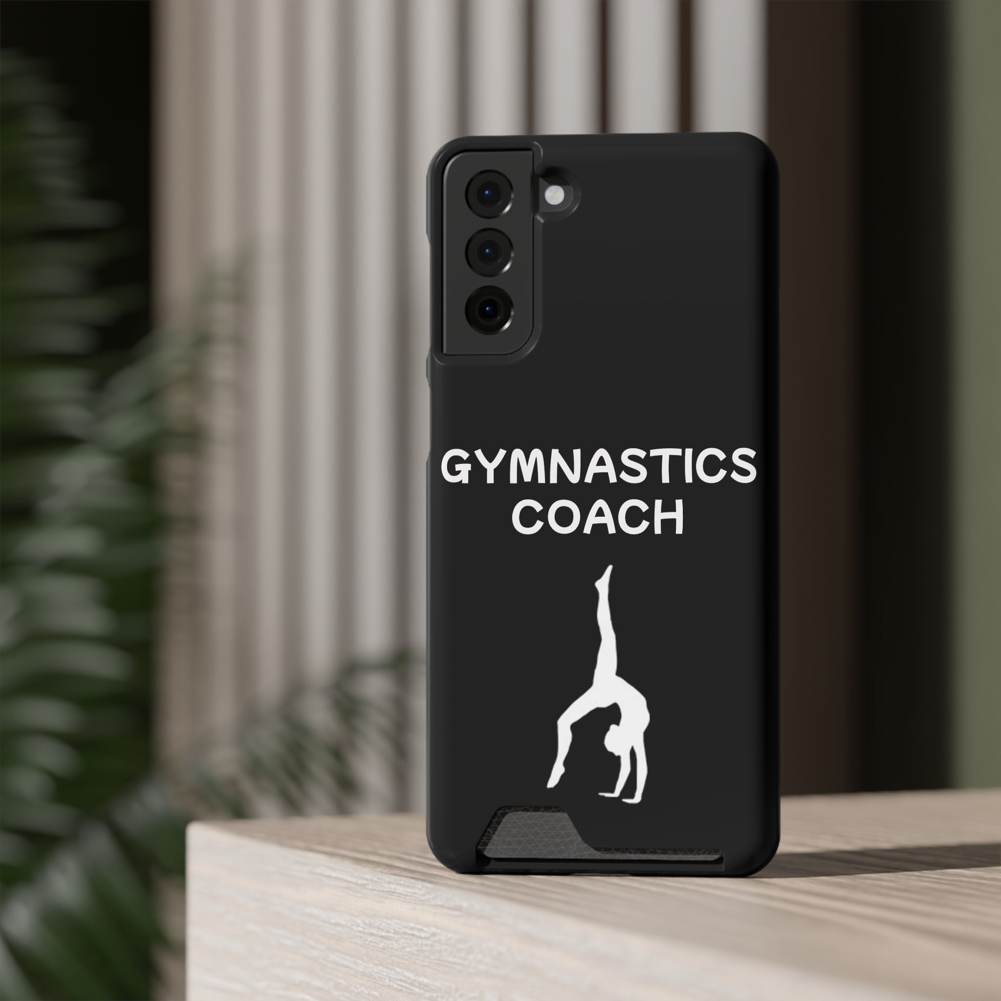 Gymnastics Coach Phone Case With Card Holder