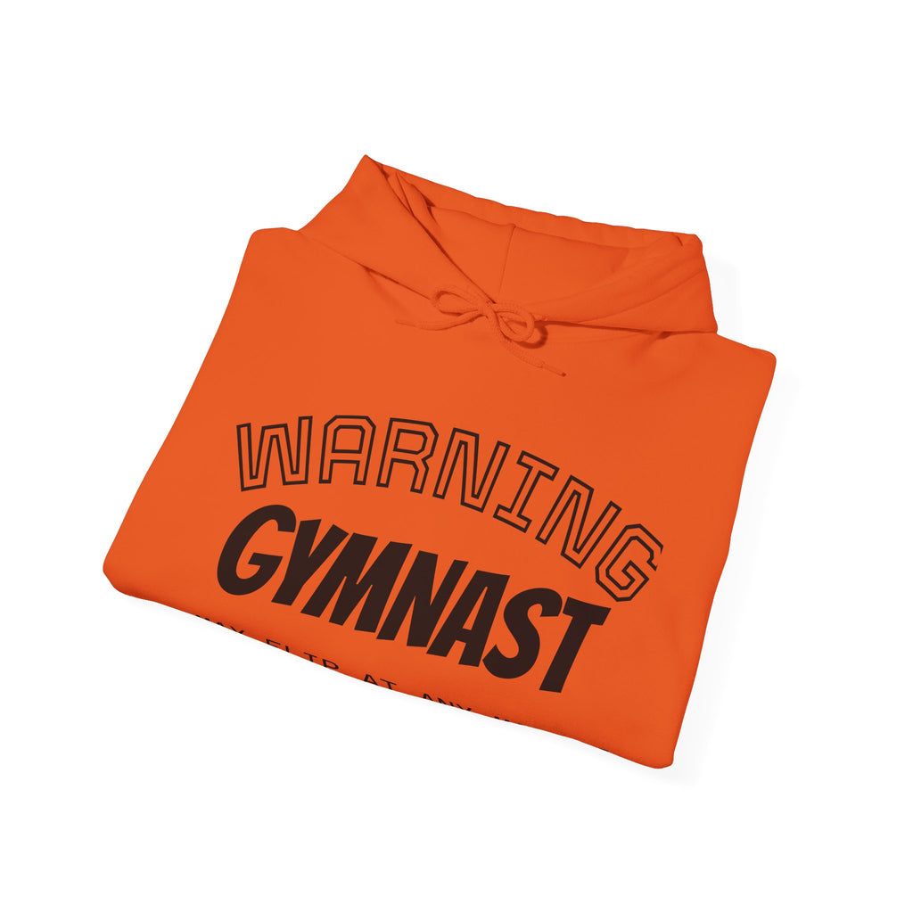 Unisex Heavy Blend™ Hooded Sweatshirt - WARNING GYMNAST MAY FLIP (Adult)