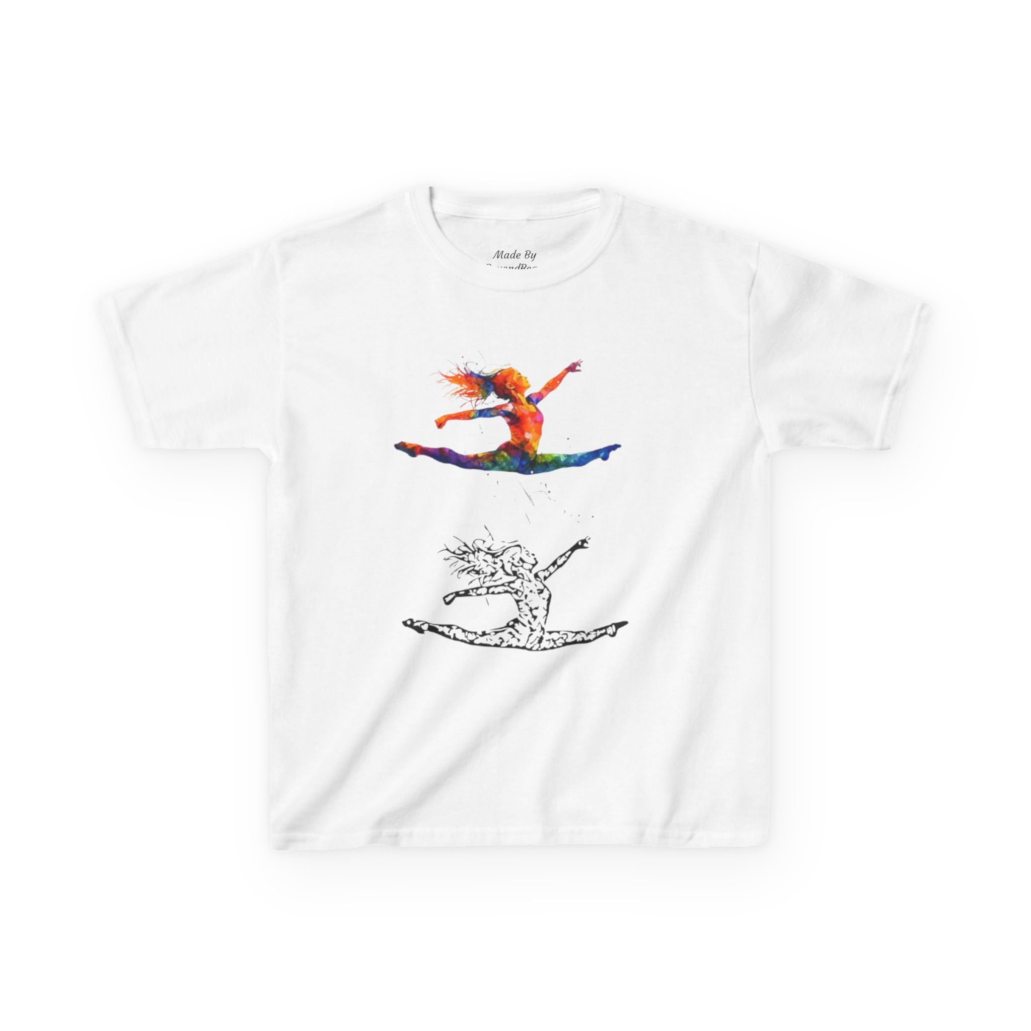Colorful Splits Gymnastics Kids Tee (Kids)