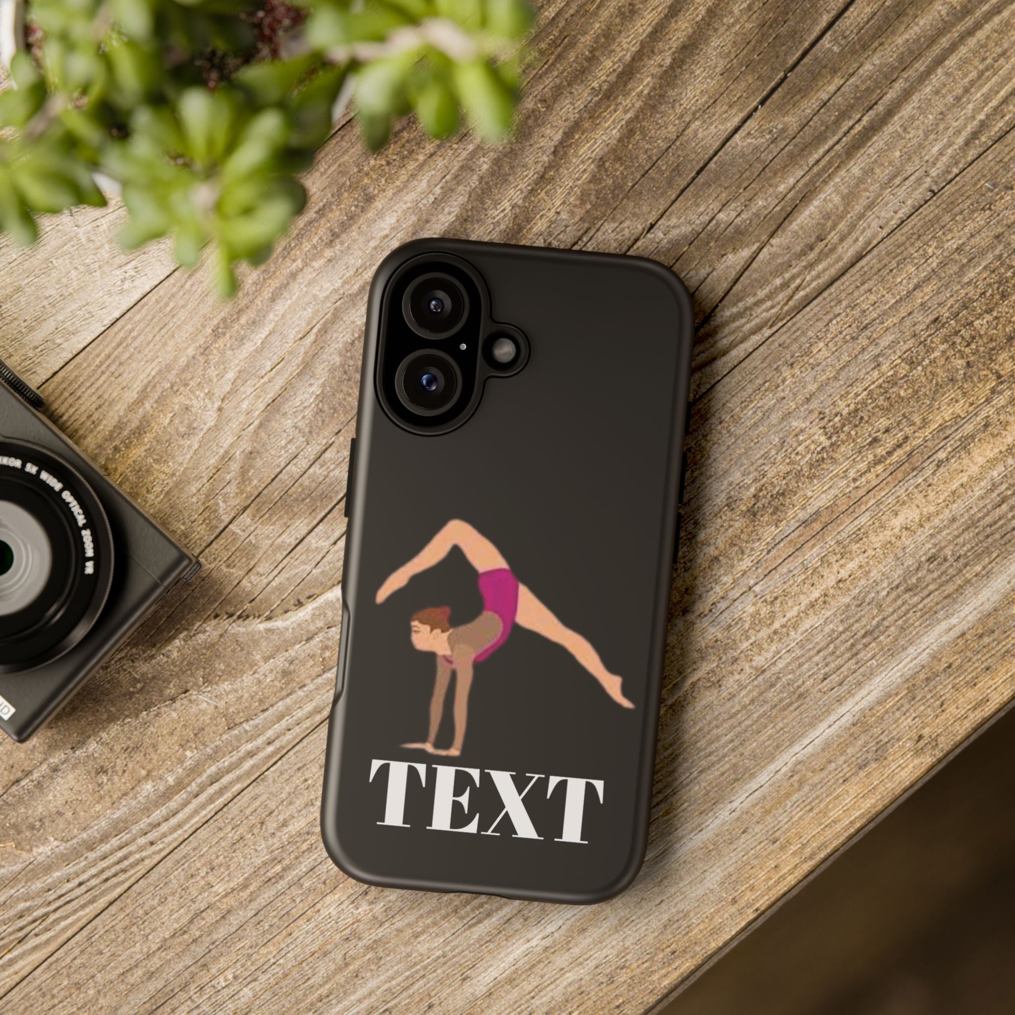 Gymnast Phone Case — Personalized TEXT Design