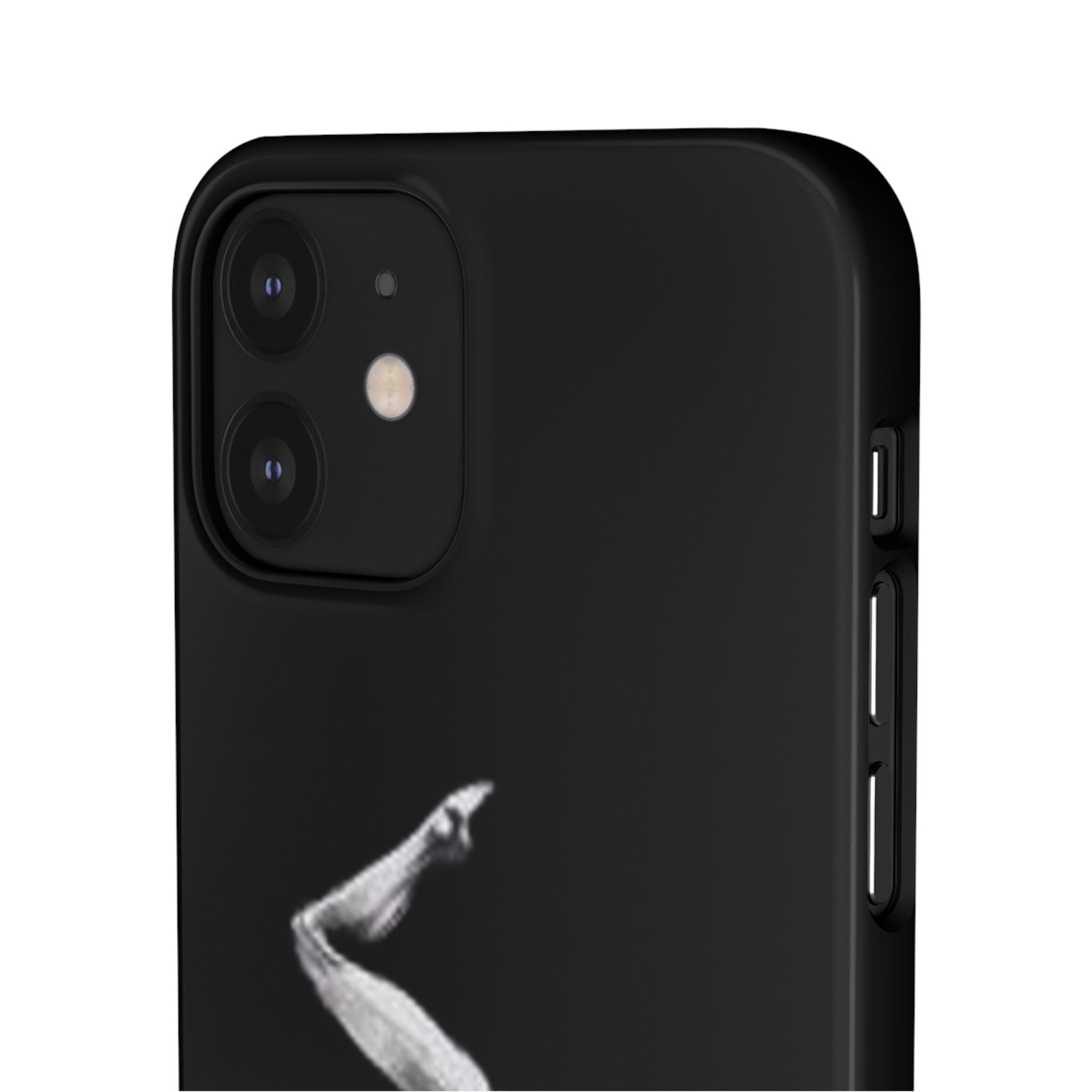 Gymnastics Phone Case — Black Chalk-Style Handstand Design