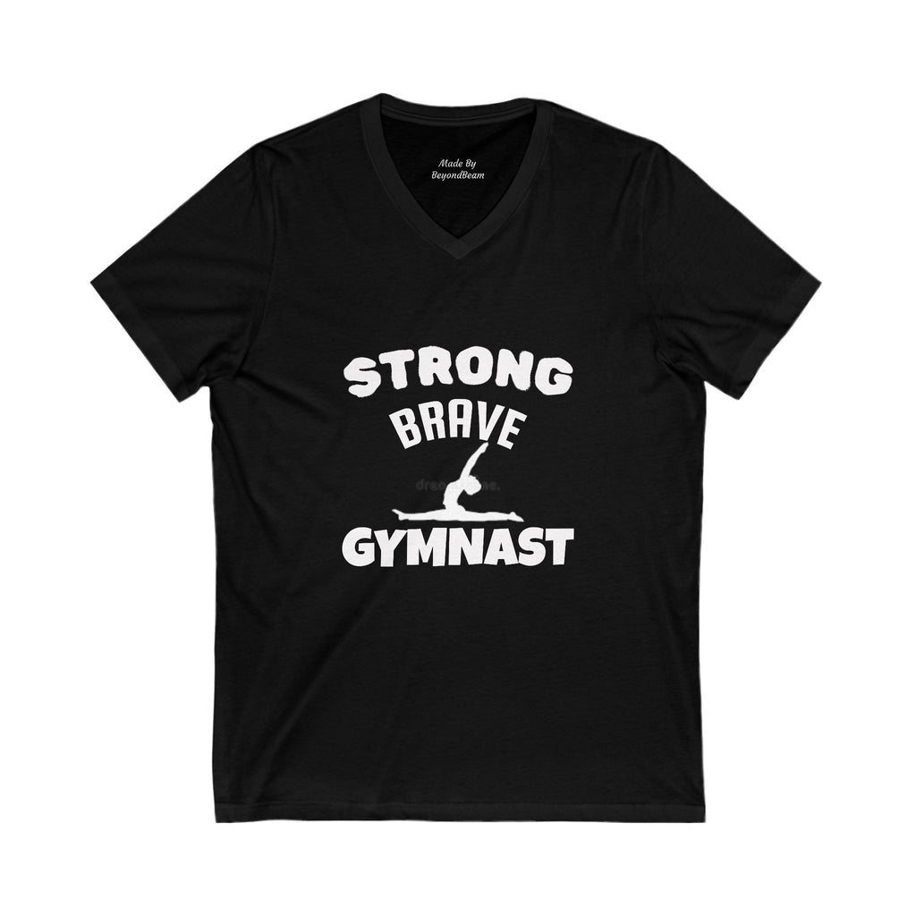 Strong Brave Gymnast V-Neck Tee (Adults)