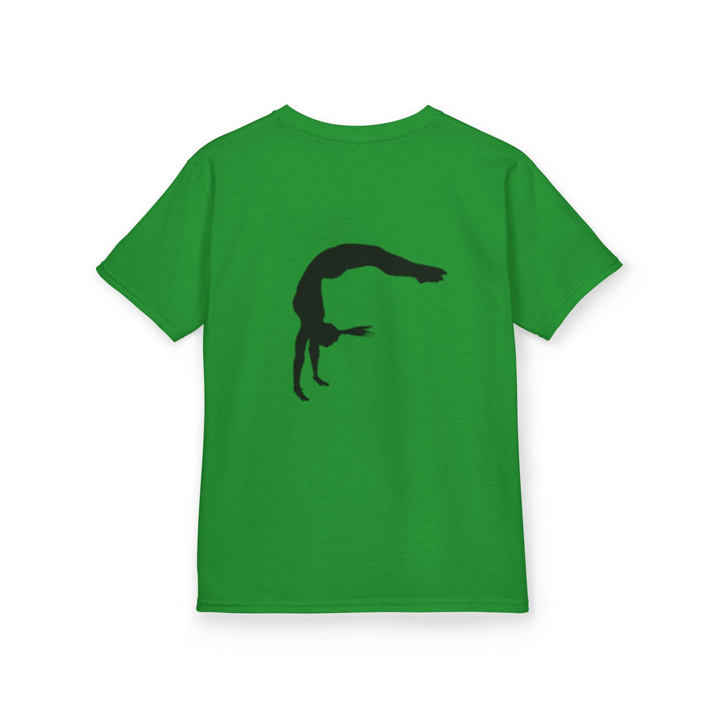Kids Tee - FEARLESS Gymnastics Shirt with Back Silhouette