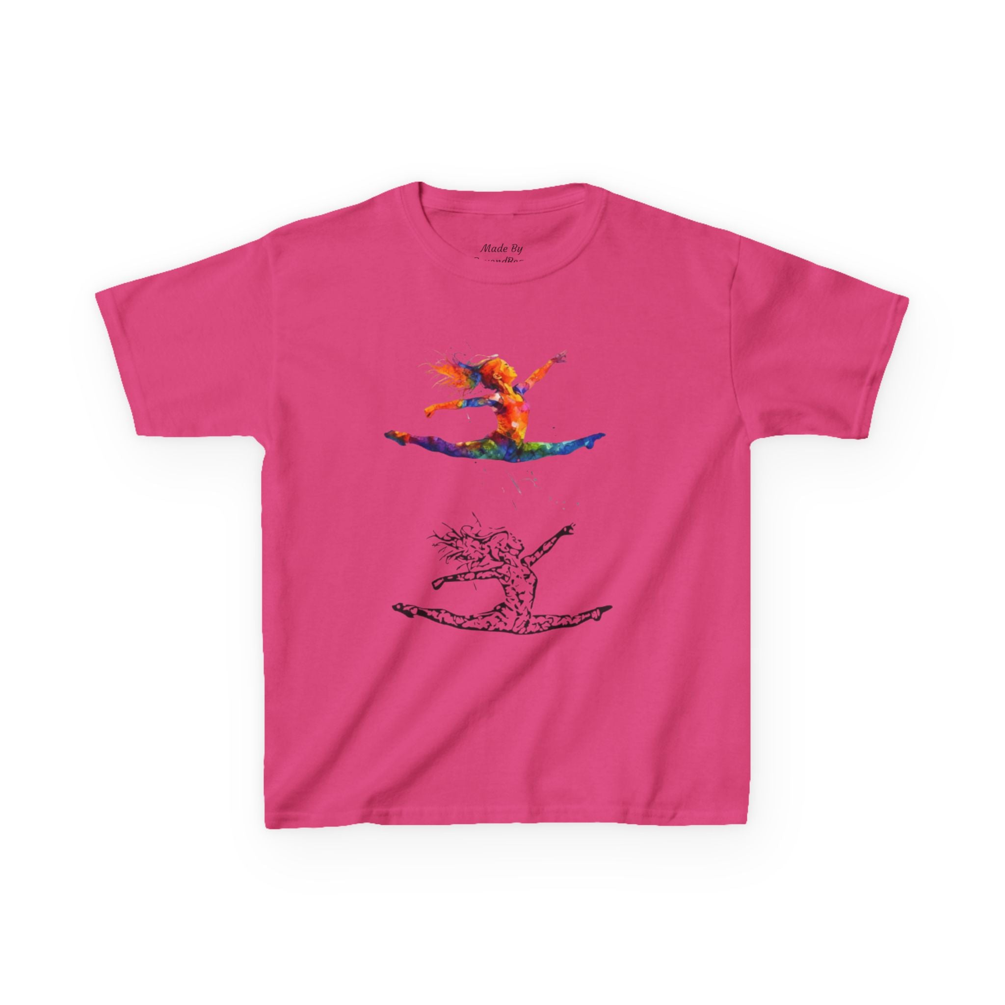 Colorful Splits Gymnastics Kids Tee (Kids)