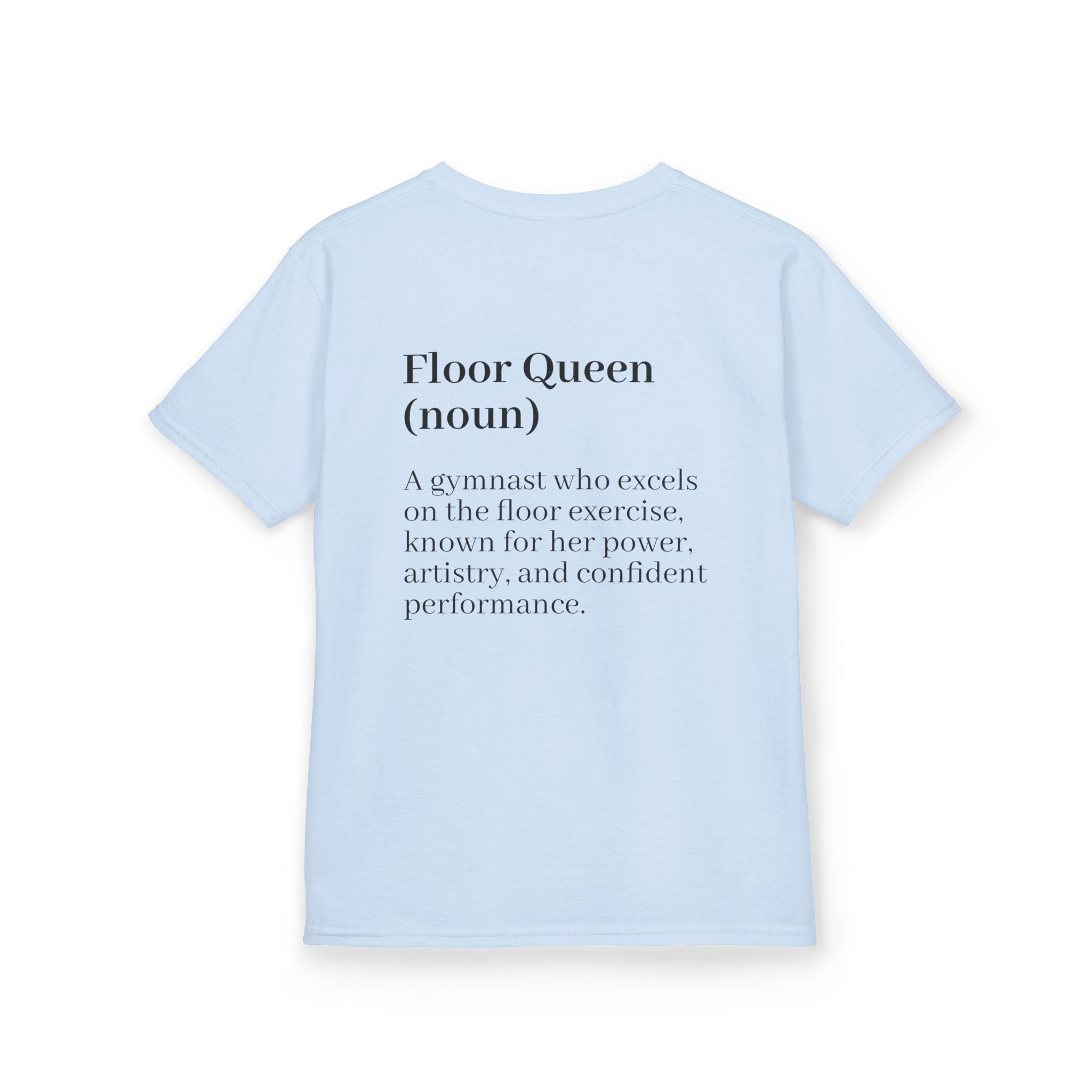 Custom Kids Tee — "Floor Queen" Gymnast Definition Shirt (Custom Name)