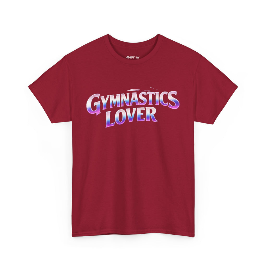 Adults Gymnastics Lover Tee — Retro Iridescent Graphic T-Shirt for Gymnastics Fans