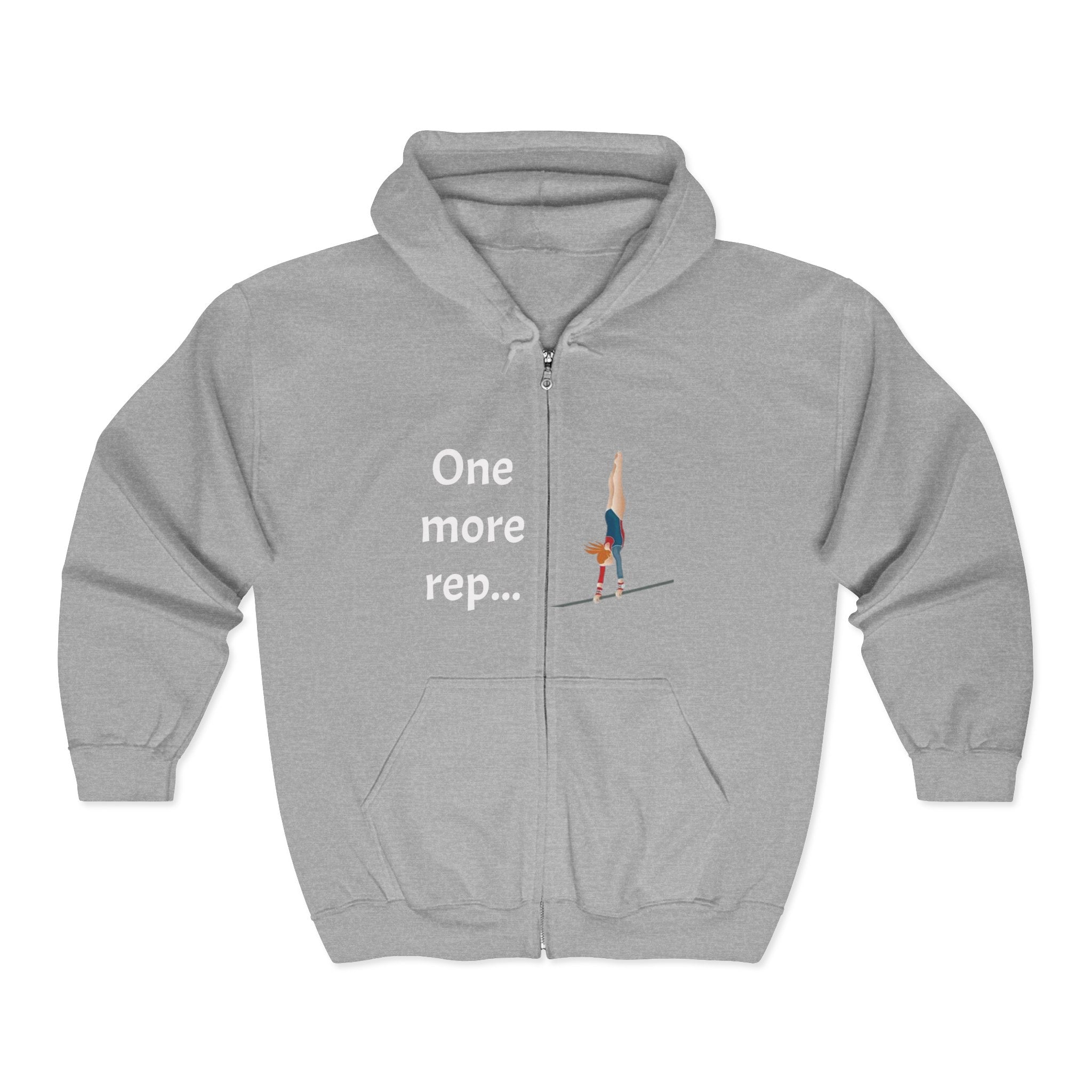 Gym Motivational Zip-Up Hoodie (Adults)