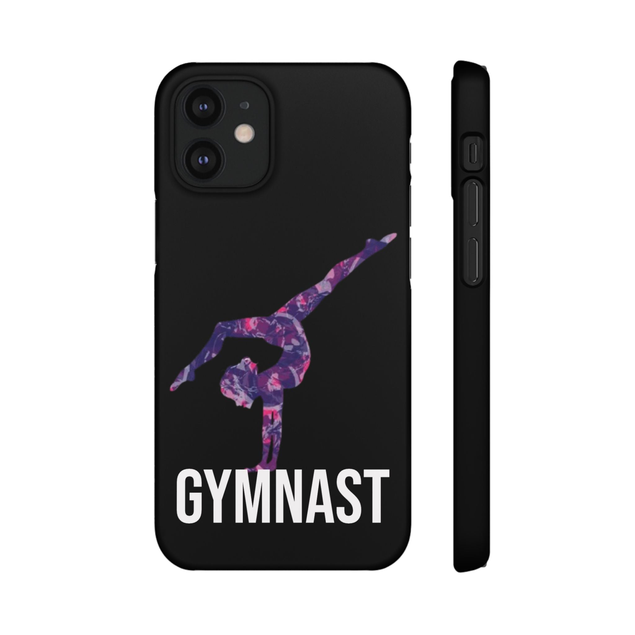 Gymnast Phone Case — Purple Galaxy Gymnastics Snap Case