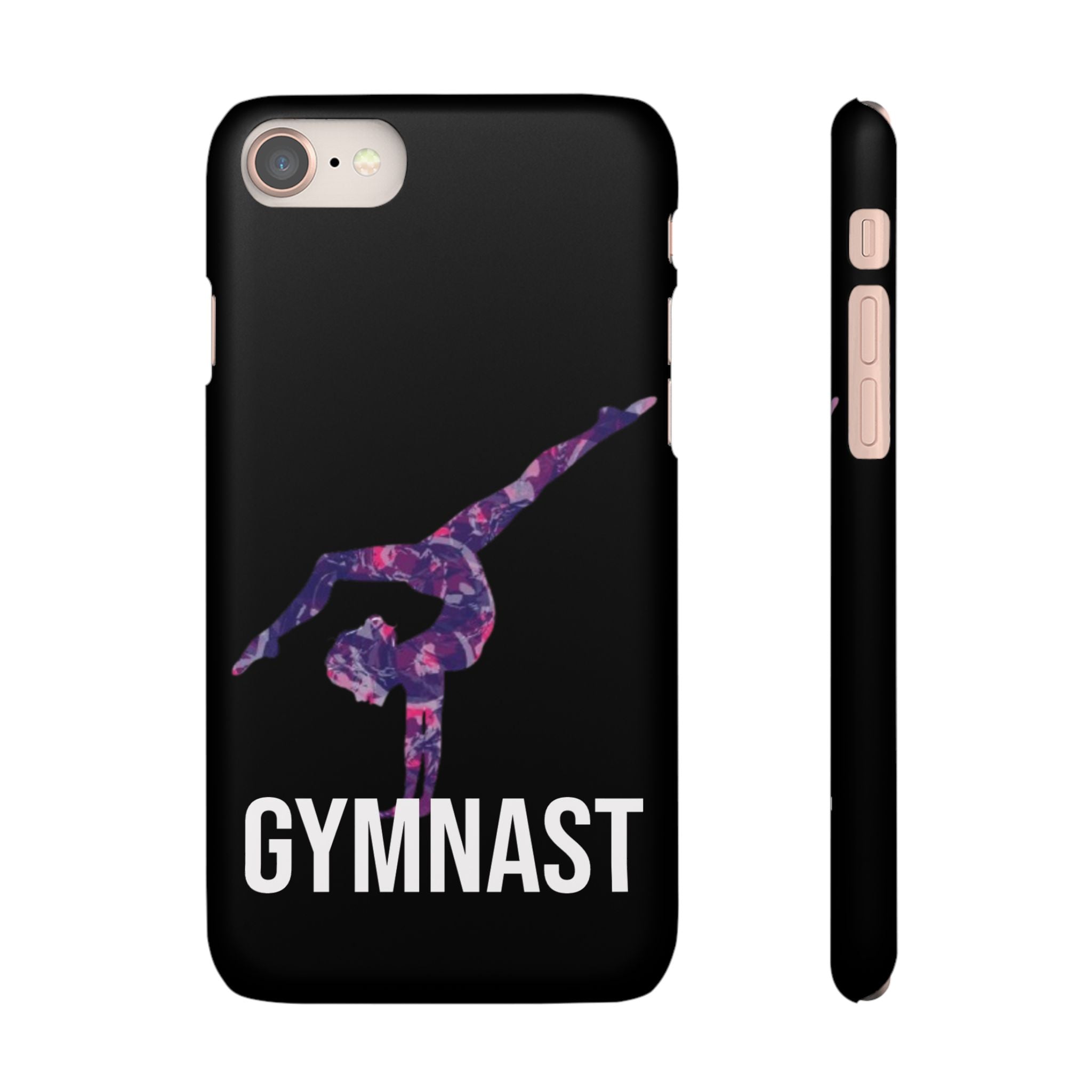 Gymnast Phone Case — Purple Galaxy Gymnastics Snap Case