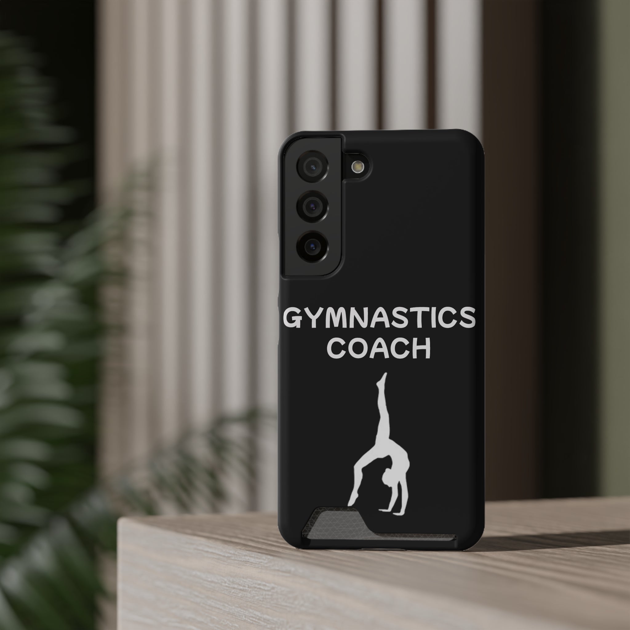 Gymnastics Coach Phone Case With Card Holder
