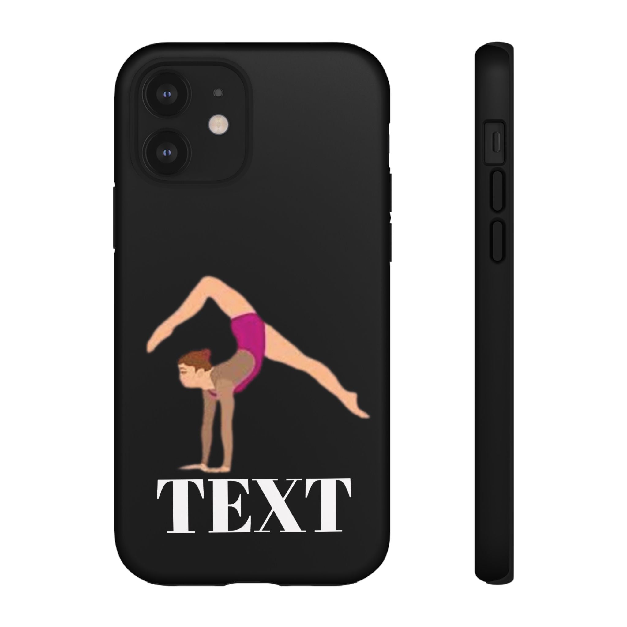 Gymnast Phone Case — Personalized TEXT Design