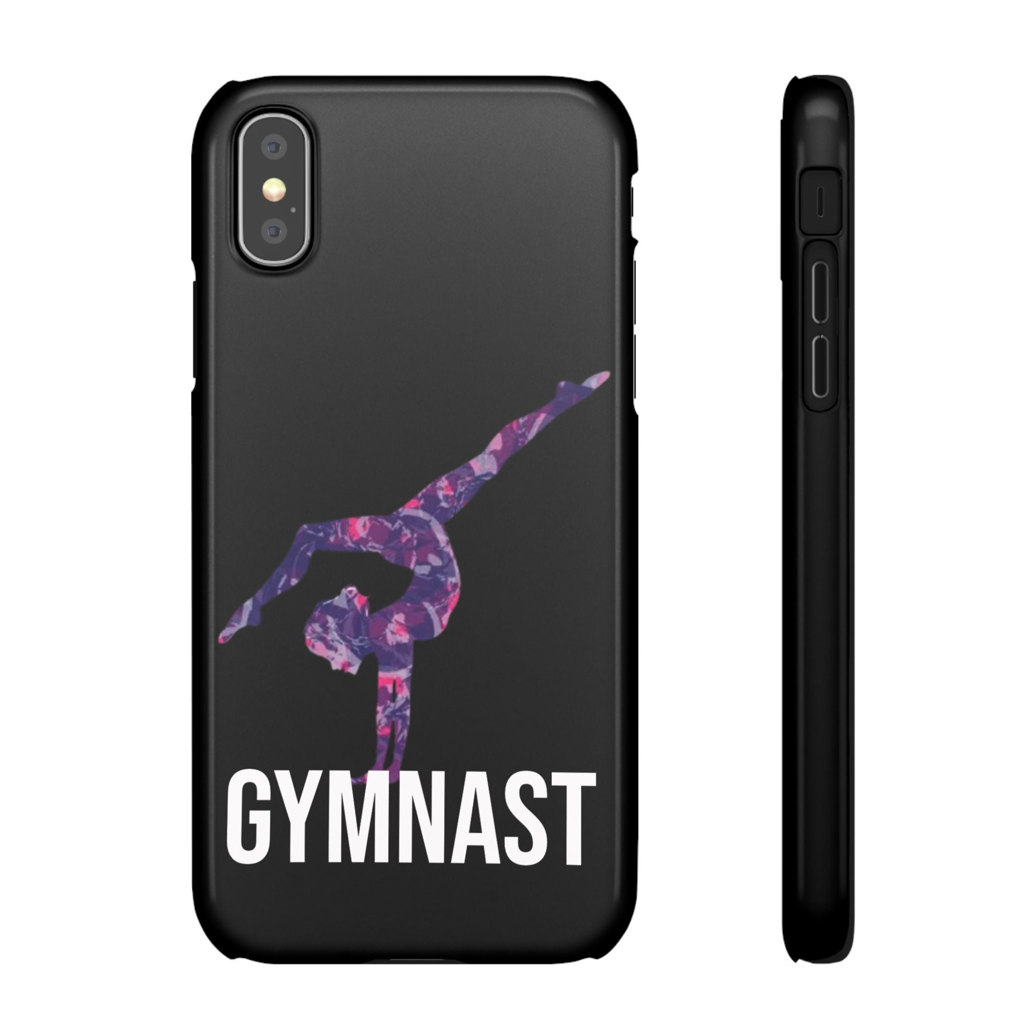 Gymnast Phone Case — Purple Galaxy Gymnastics Snap Case