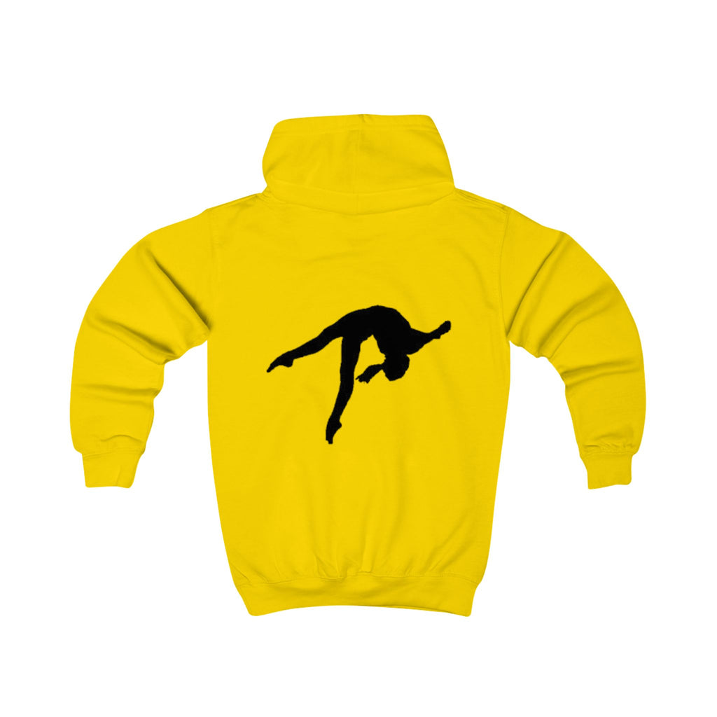 Fearless Kids Hoodie — Gymnast Silhouette Sweatshirt for Girls & Boys