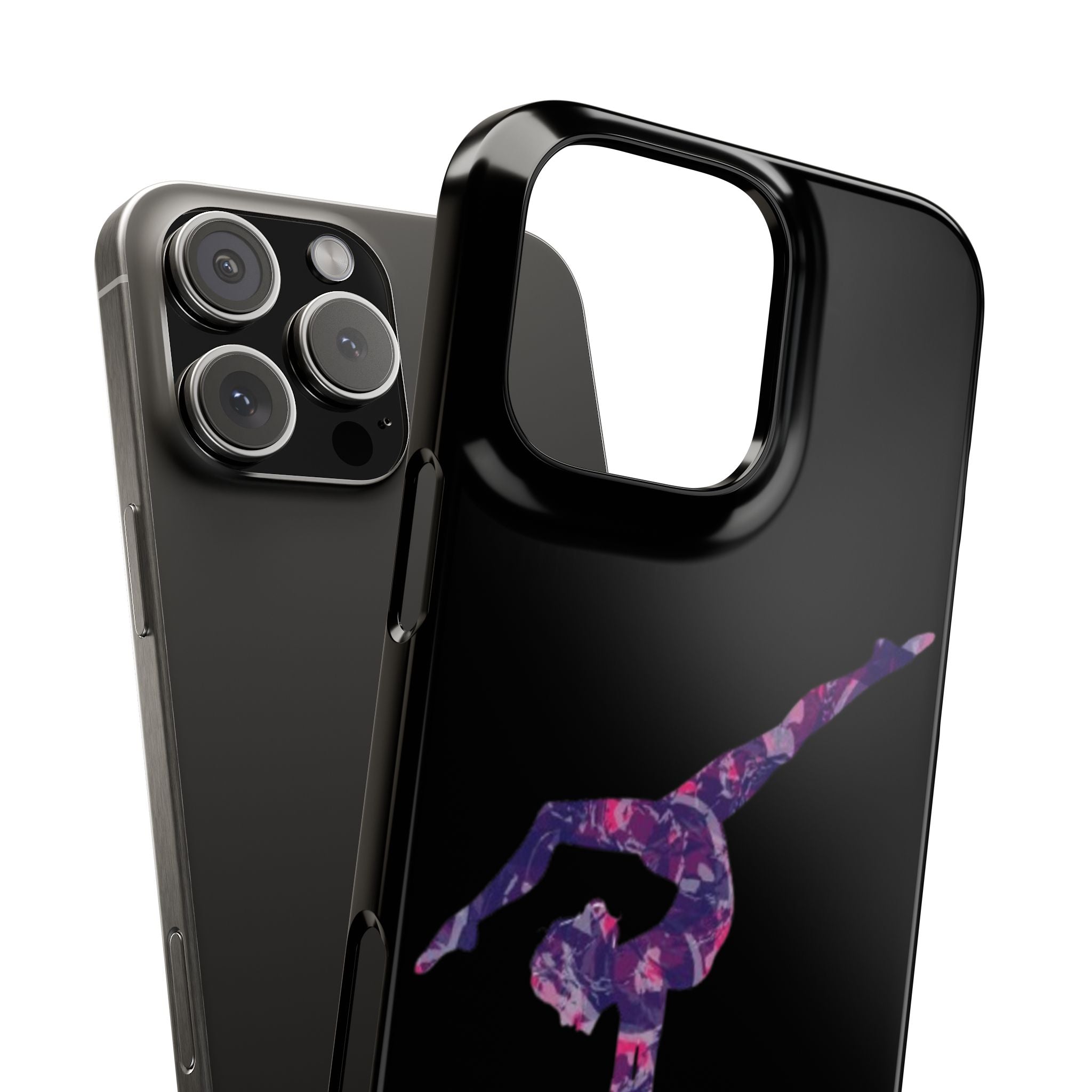 Gymnast Phone Case — Purple Galaxy Gymnastics Snap Case