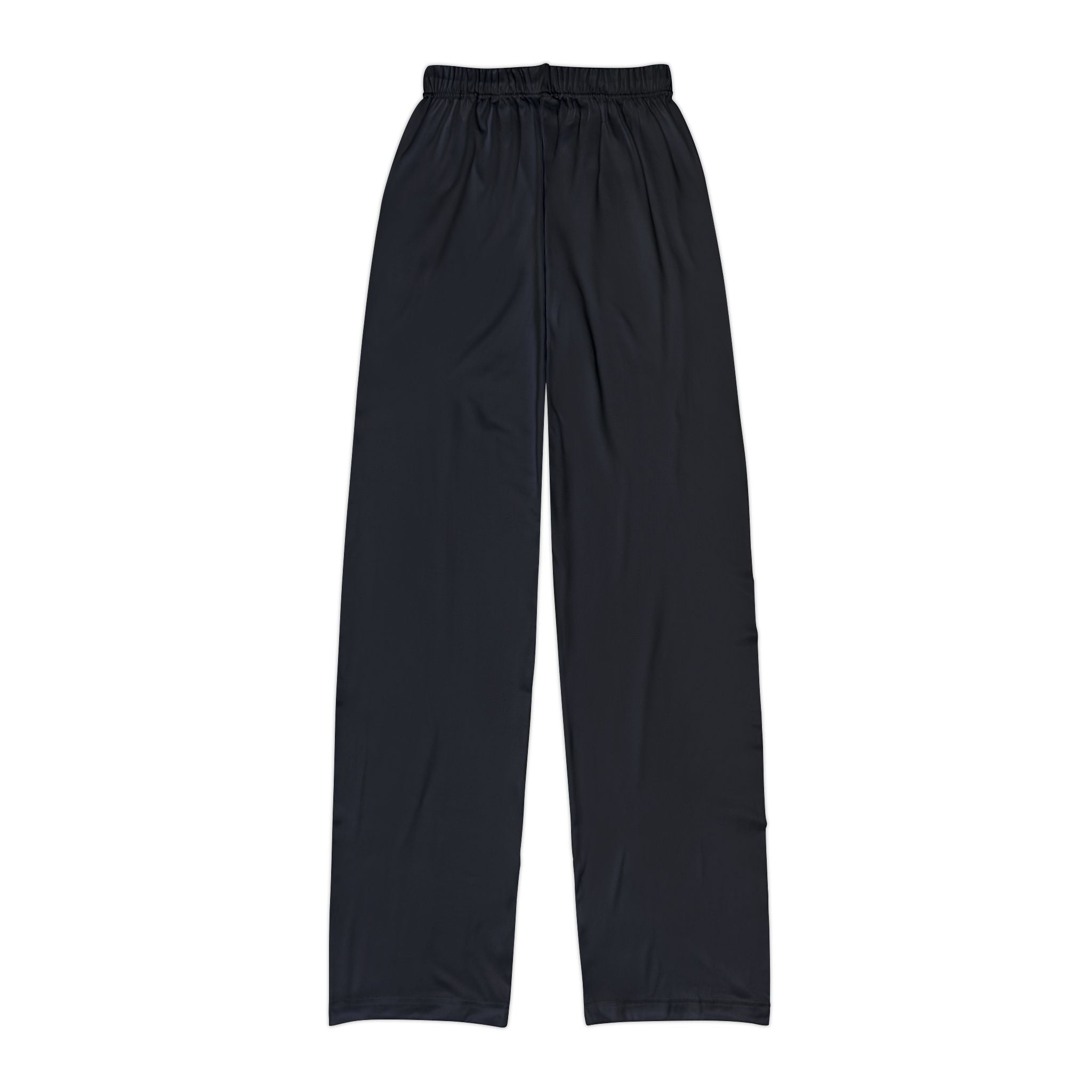 Kids Gymnast Lounge Pants — Black AOP Sweatpants with 'GYMNAST' Side Print