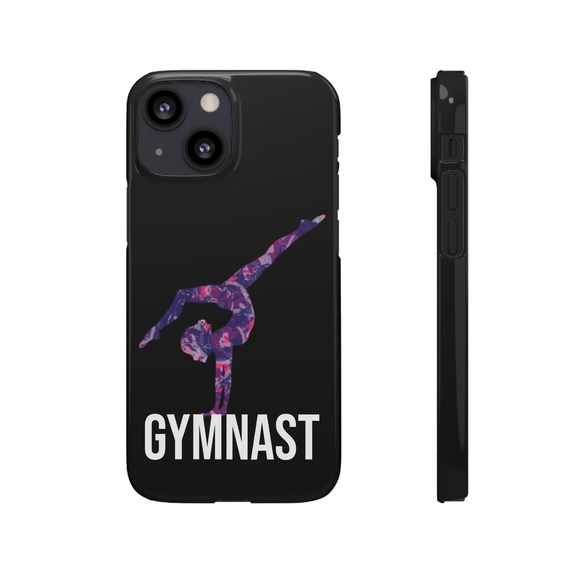Gymnast Phone Case — Purple Galaxy Gymnastics Snap Case