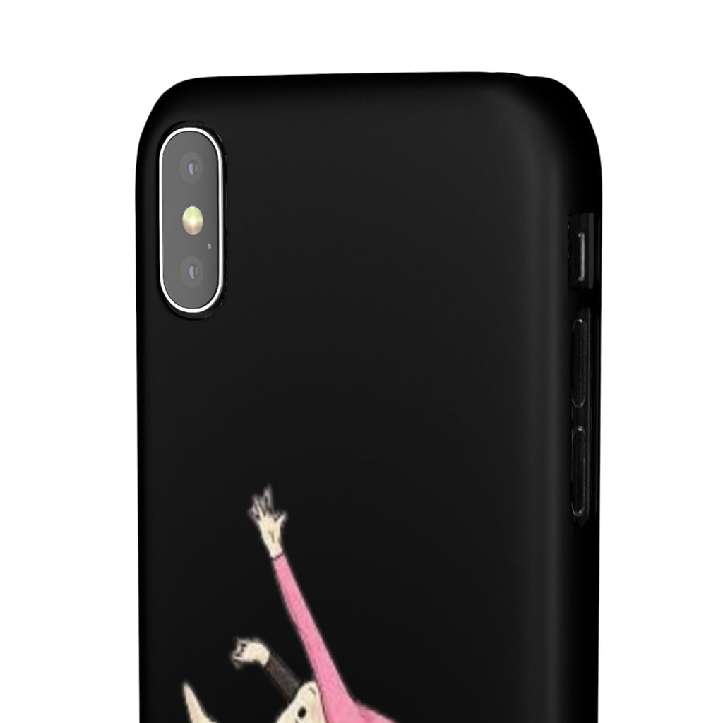 Gymnastics Phone Case — Leaping Girl Snap Case (Black)