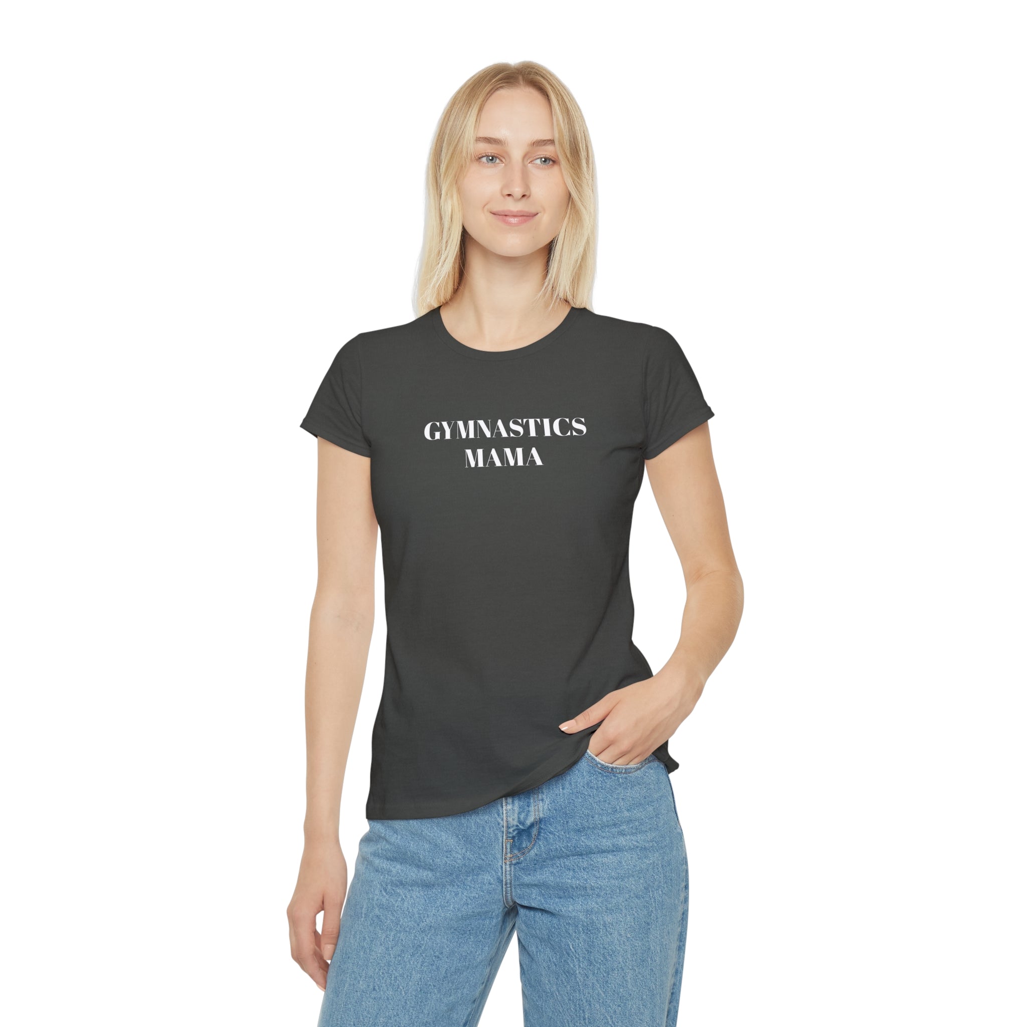 Gymnastics Mama Women's T-Shirt — Lightweight Gym Mom Tee (Adults)