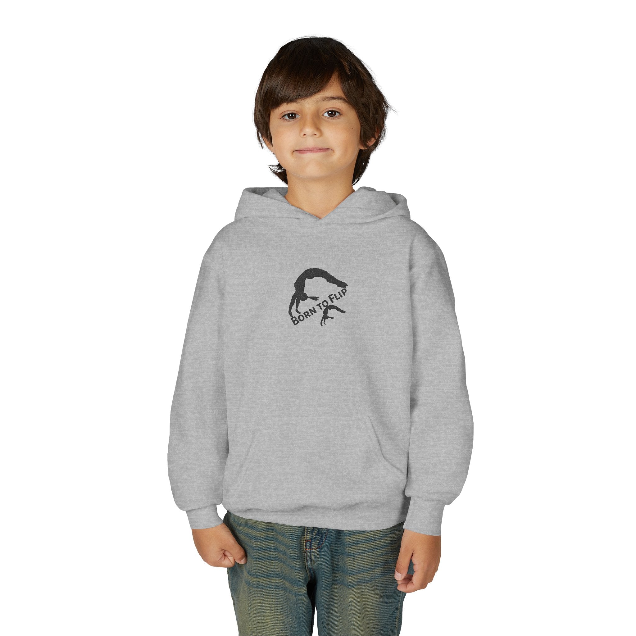Kids Born to Flip Hoodie – Stylish Youth Gym Sweatshirt (Kids)