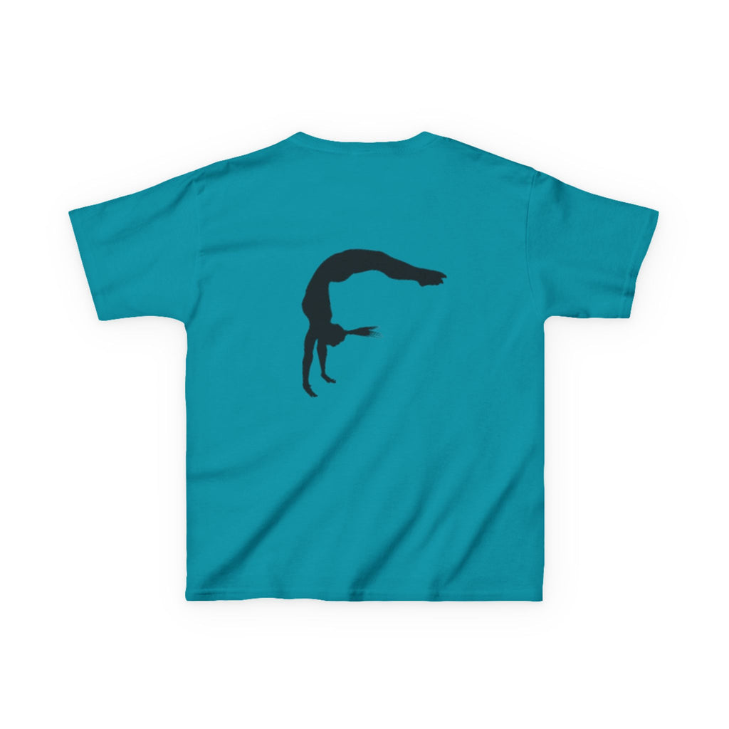 Kids Tee - FEARLESS Gymnastics Shirt with Back Silhouette