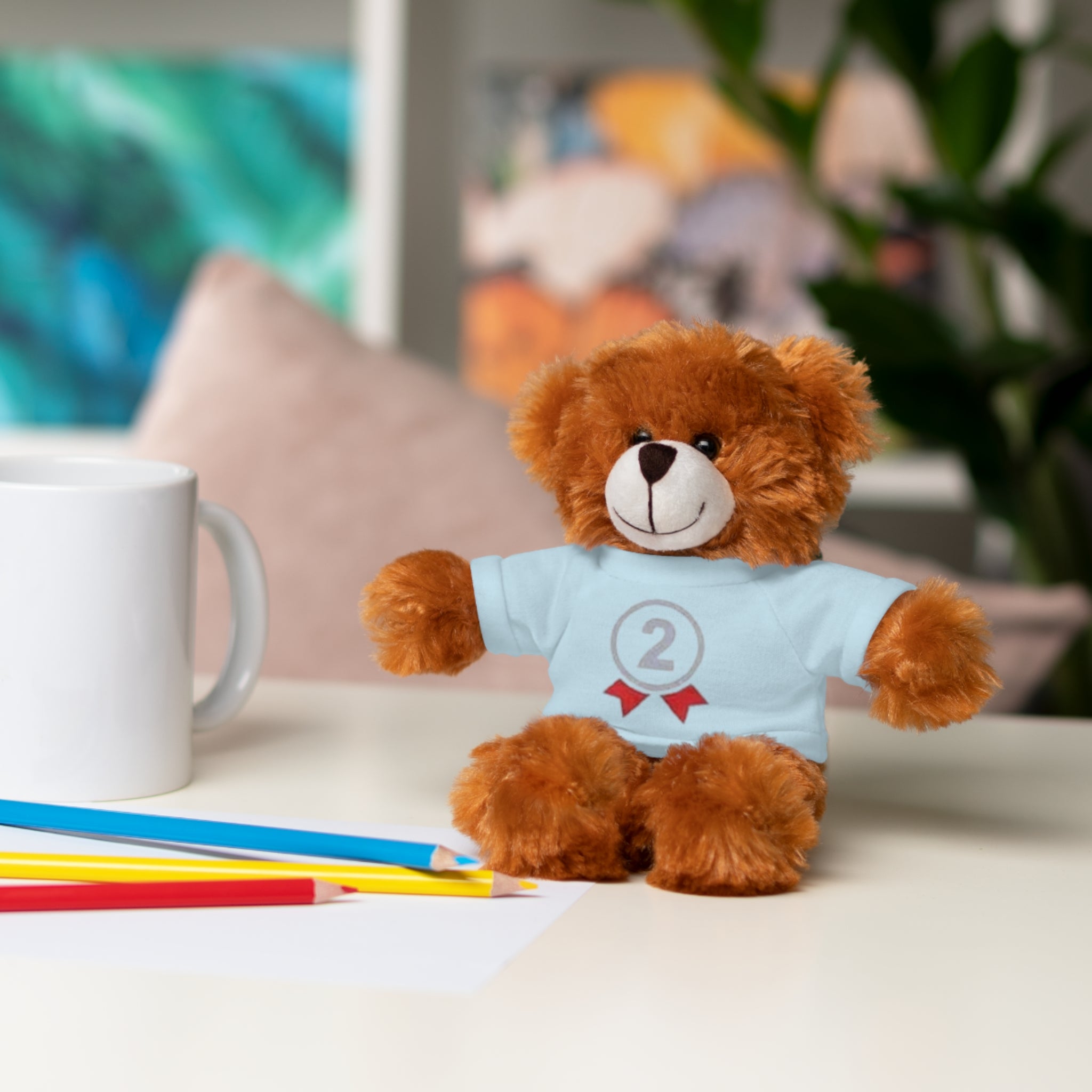 2nd Place Gymnastics Stuffed Animal with Gymnastics T-Shirt