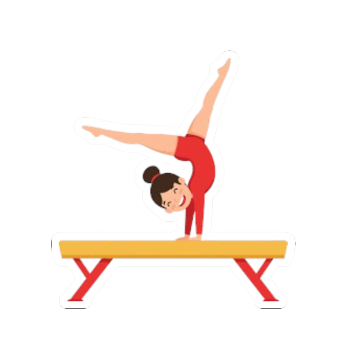 Gymnastics Beam Sticker