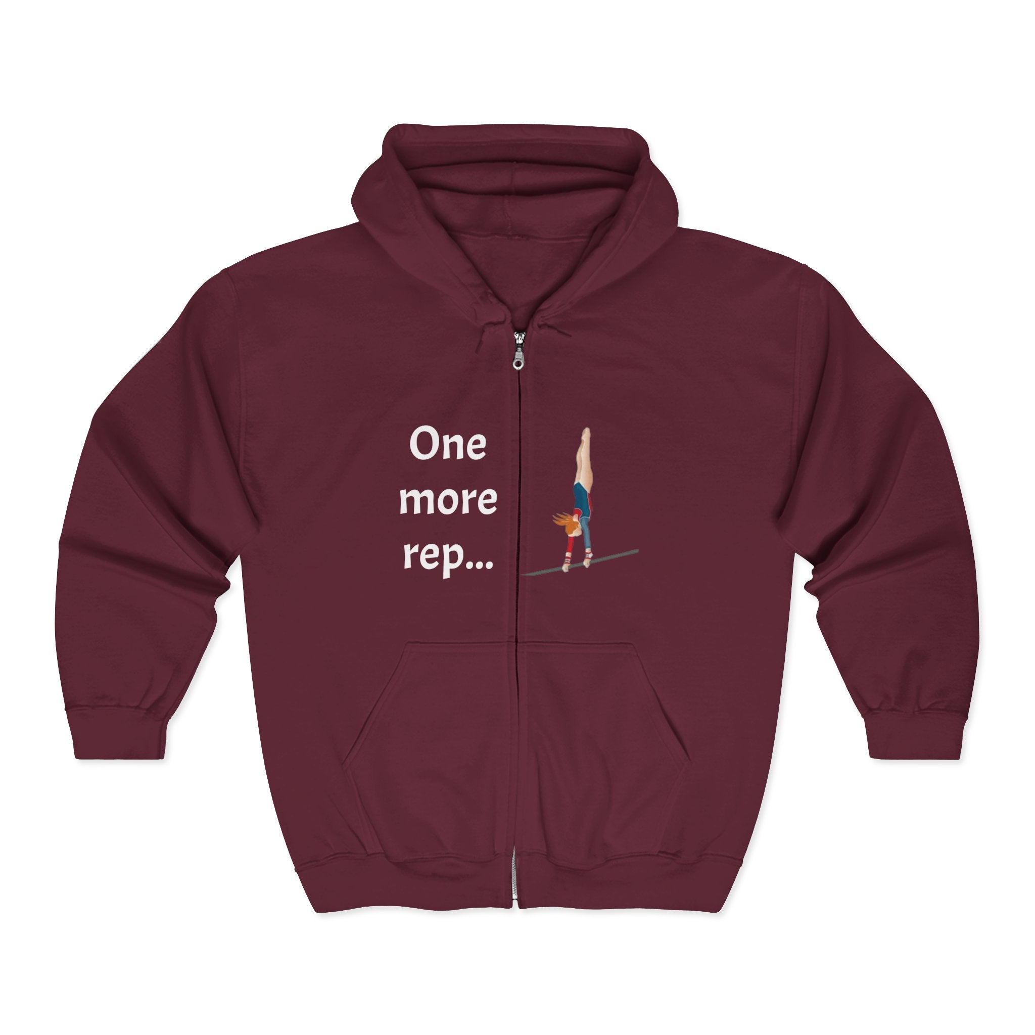 Gym Motivational Zip-Up Hoodie (Adults)