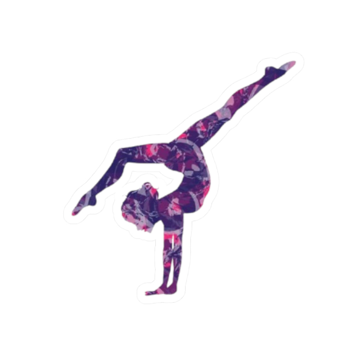 Artistic Handstand Gymnast Sticker