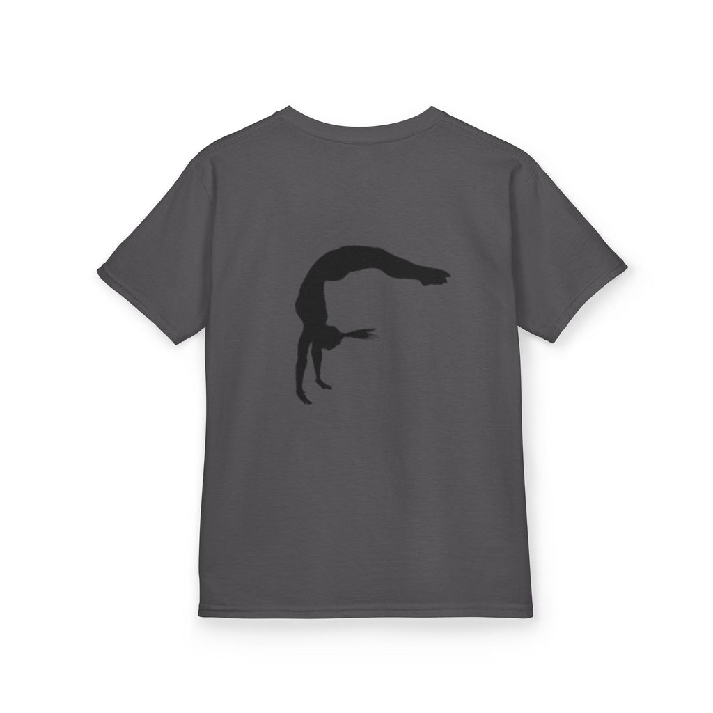 Kids Tee - FEARLESS Gymnastics Shirt with Back Silhouette