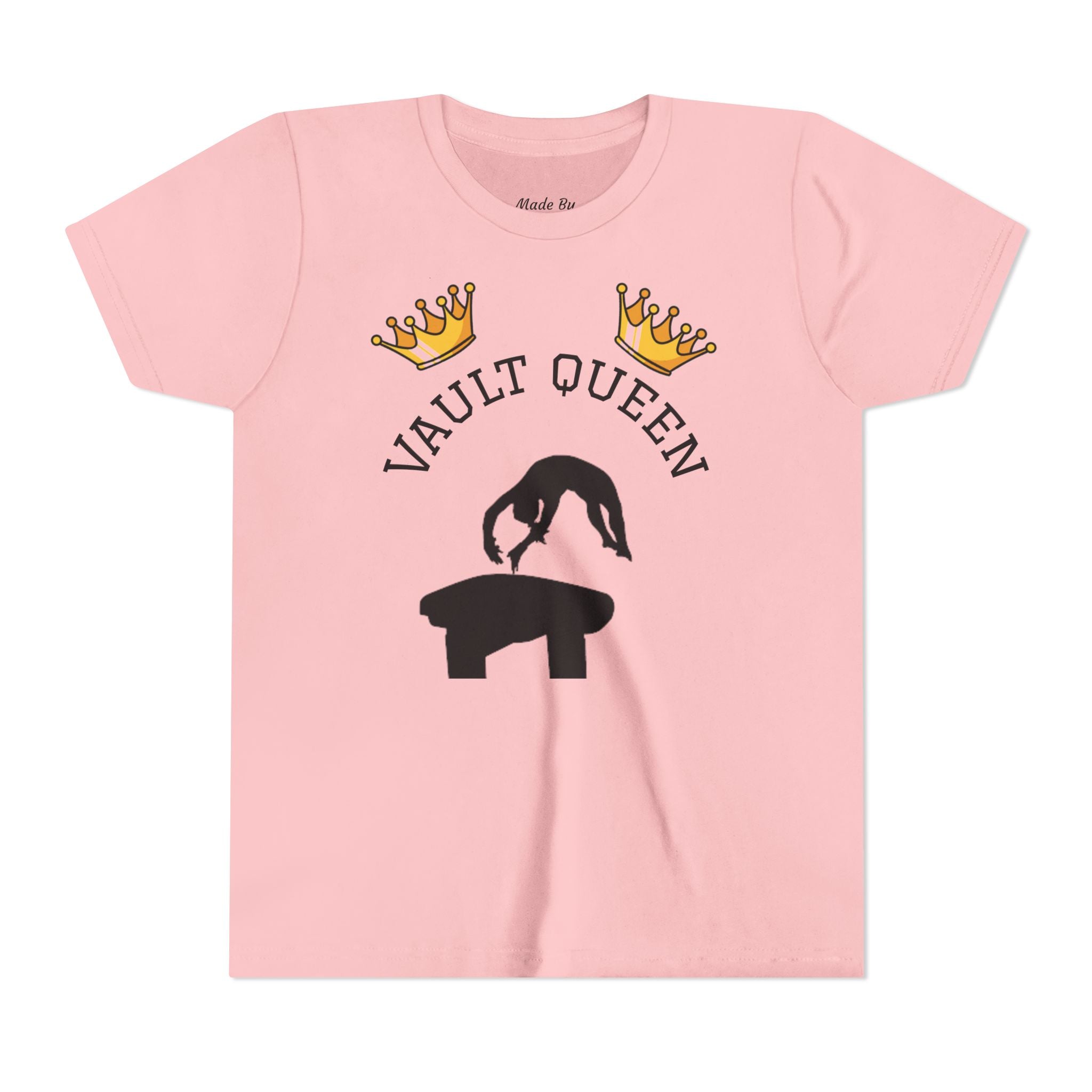 Vault Queen Youth Tee – Girls’ Gymnastics Shirt (Kids)