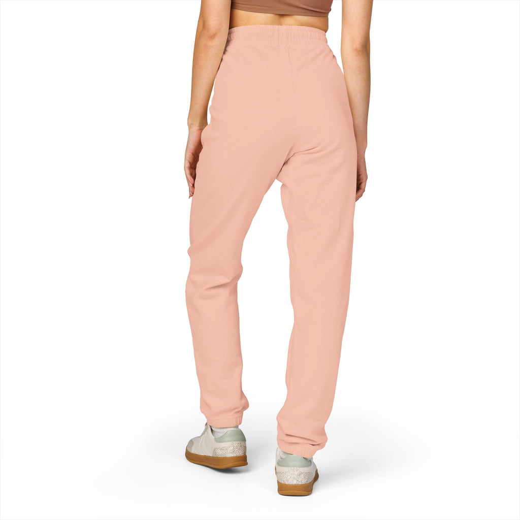 Adults Coach Vertical Logo Sweatpants — Garment-Dyed Fleece Joggers