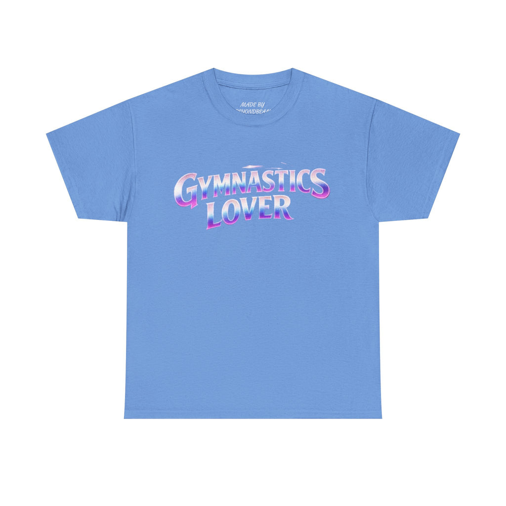 Adults Gymnastics Lover Tee — Retro Iridescent Graphic T-Shirt for Gymnastics Fans