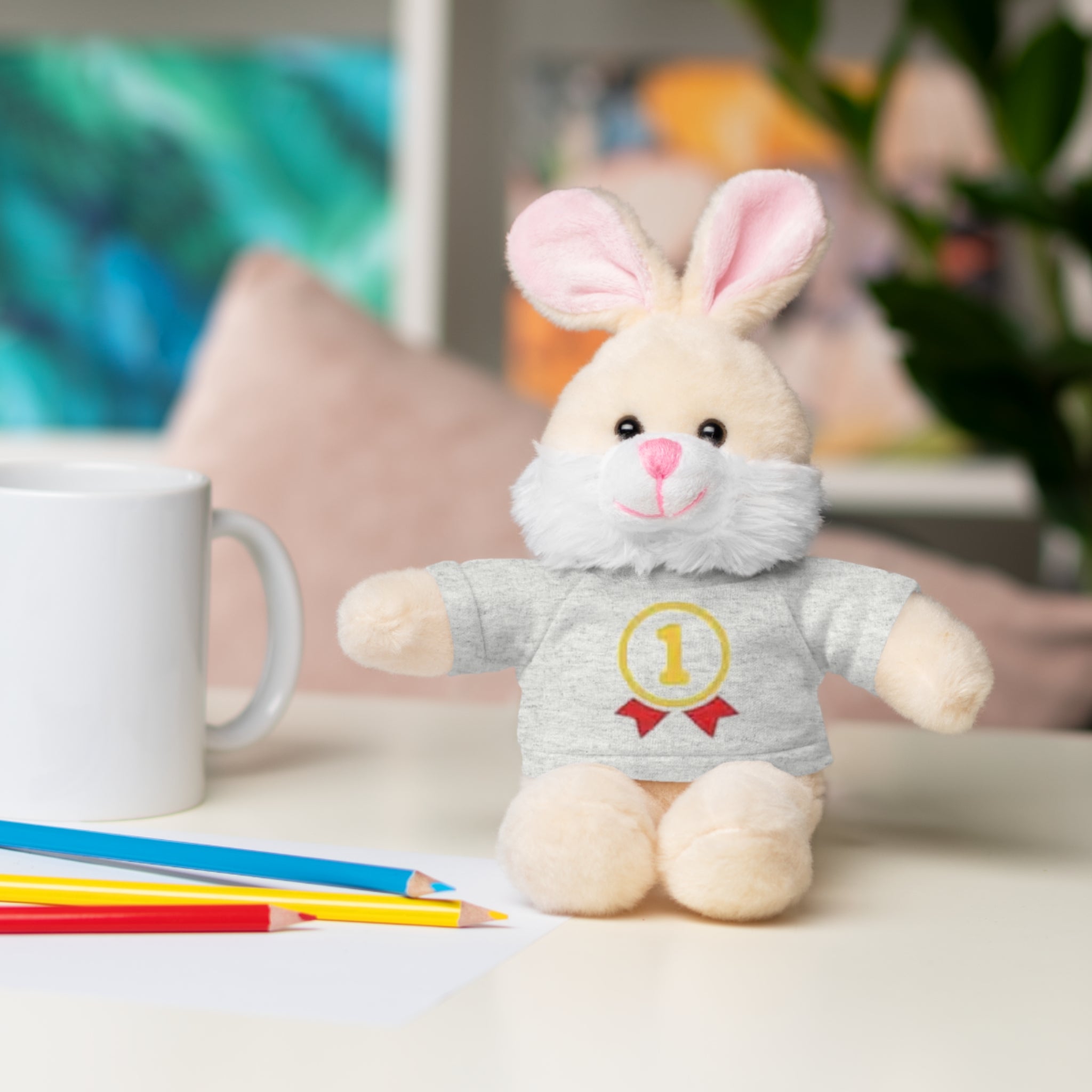 1st Place Gymnastics Stuffed Animal with Gymnastics T-Shirt