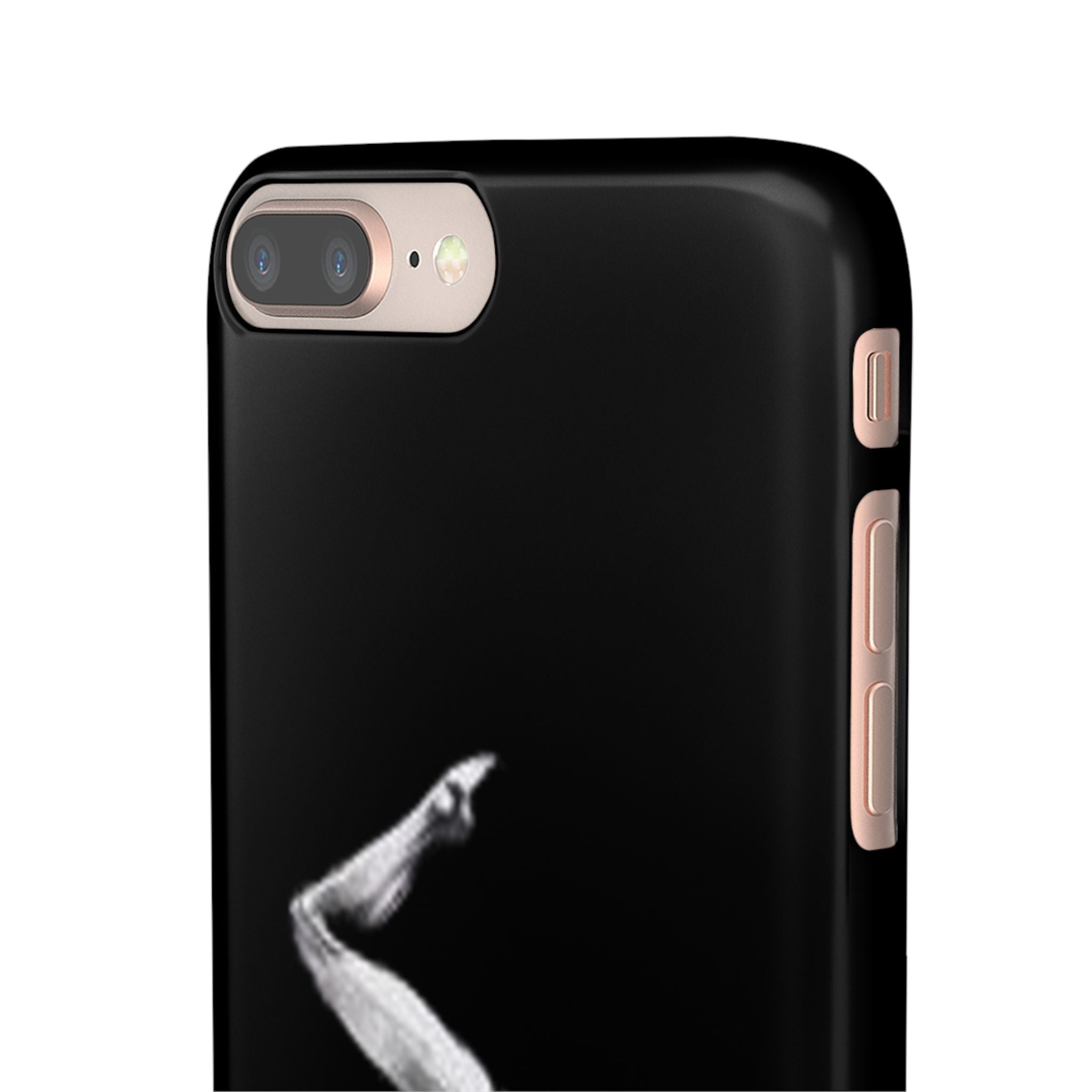 Gymnastics Phone Case — Black Chalk-Style Handstand Design